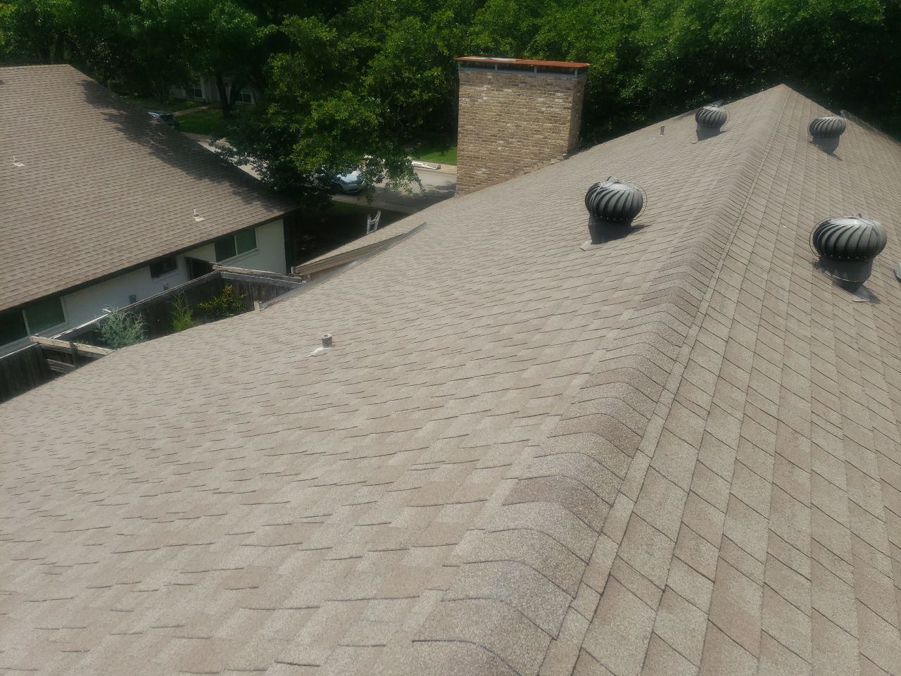 North Dallas Roofing Installation using GAF Timberline HDZ by Bert Roofing Inc