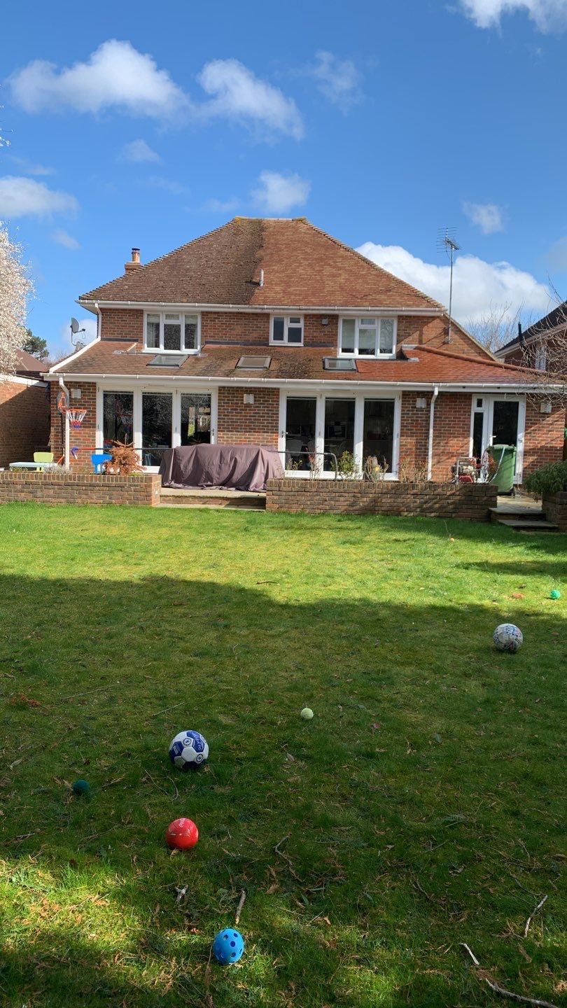 Roof and Patio Cleaning using Honda 15lpm Low Pressure Washing Machine by Ges Exterior Cleaning ltd
