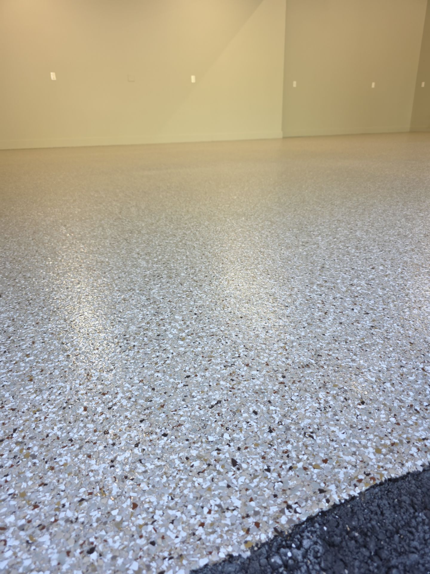 Garage Transformation using Pebble Beach by Croc Coatings, LLC