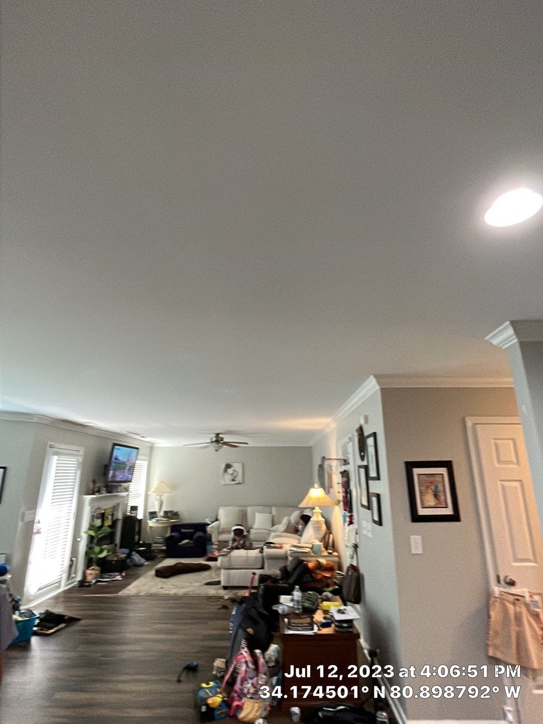 Full Ceiling Repair and Repaint by Thompson Industrial