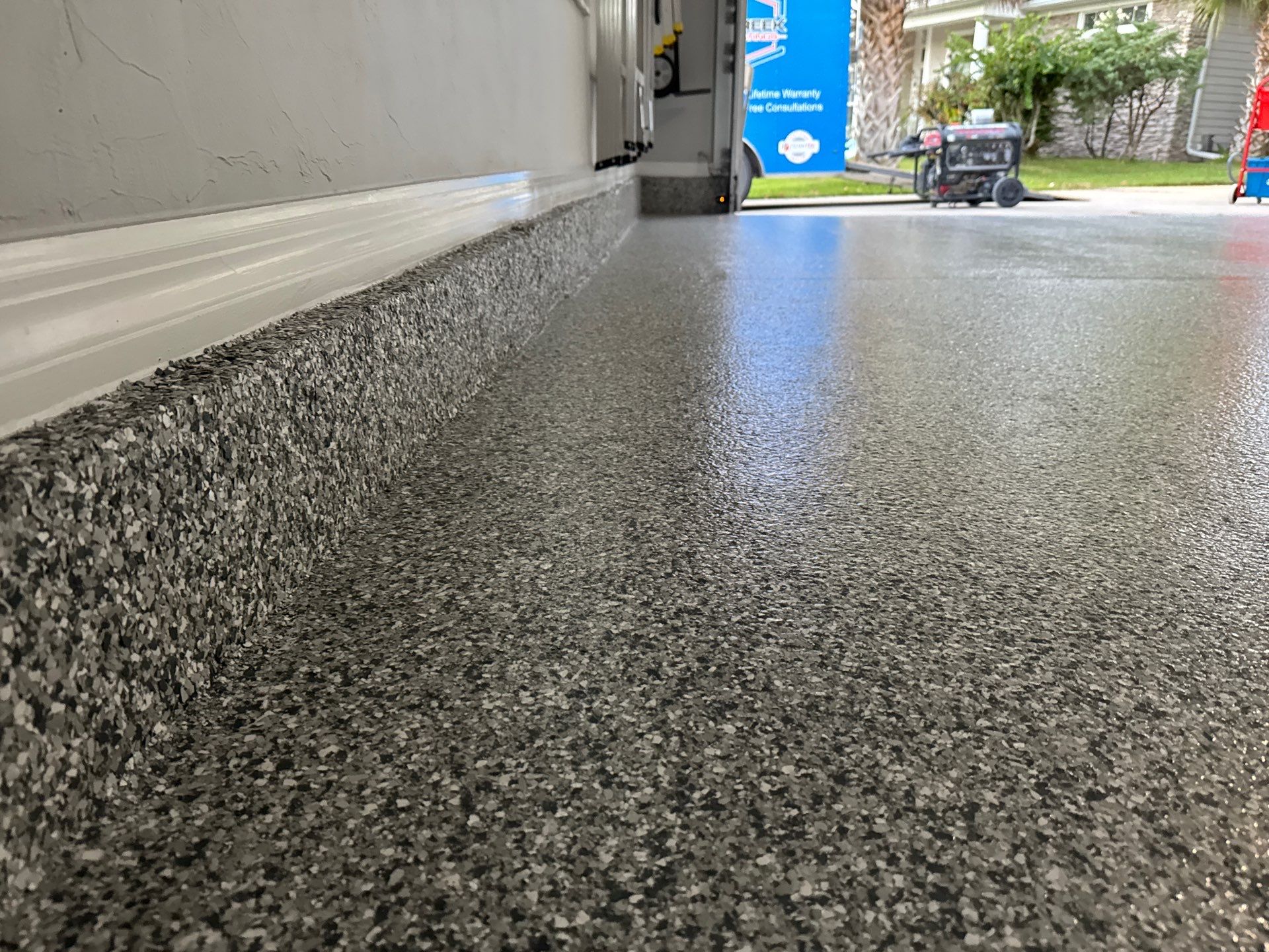 Garage  in Gainesville, FLin Slate Stone by Cross Creek Concrete Coatings