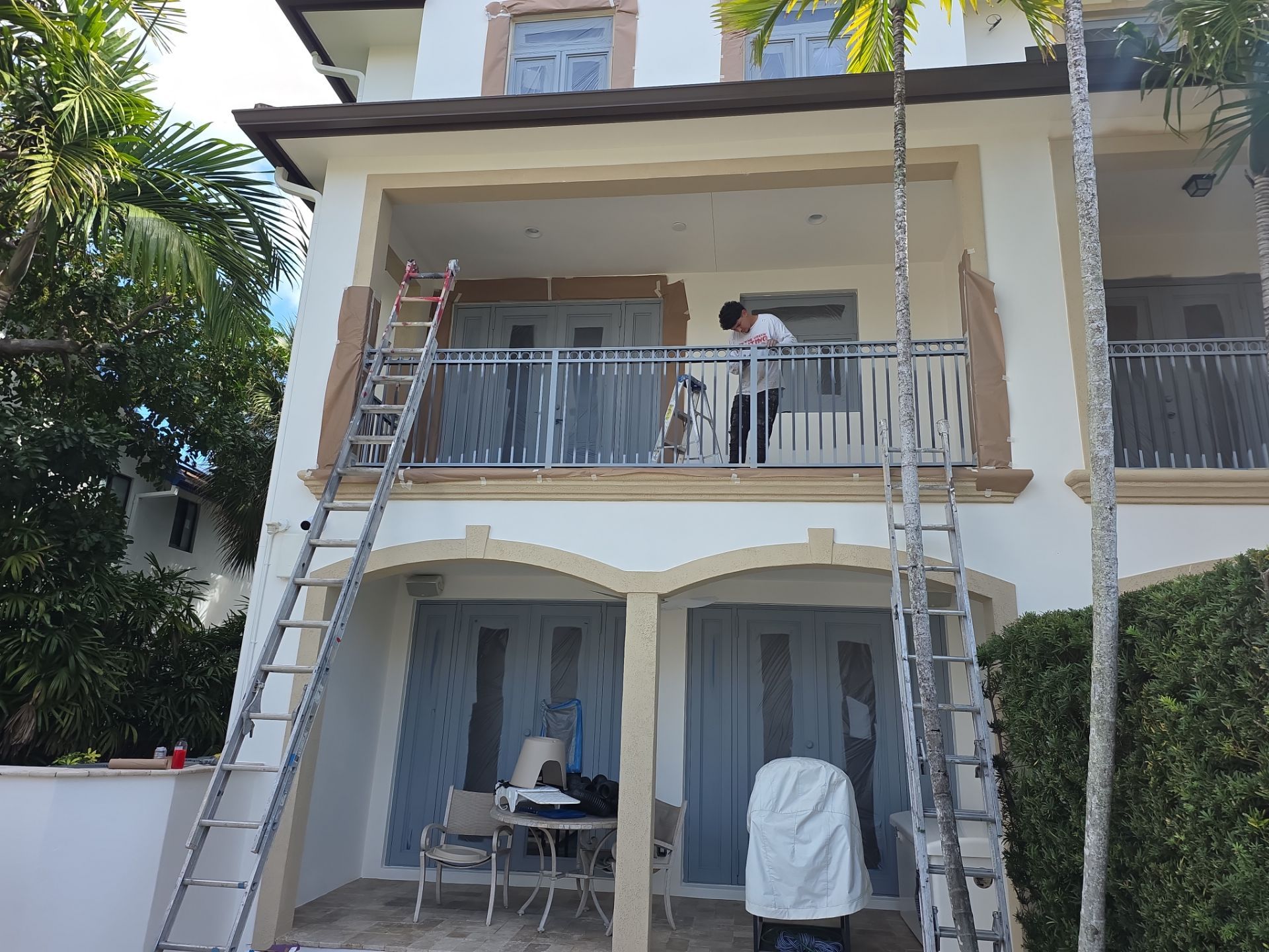 Large Scale Commercial Exterior Isle of Venice Drive, Fort Lauderdale by John “The Greek” Painting