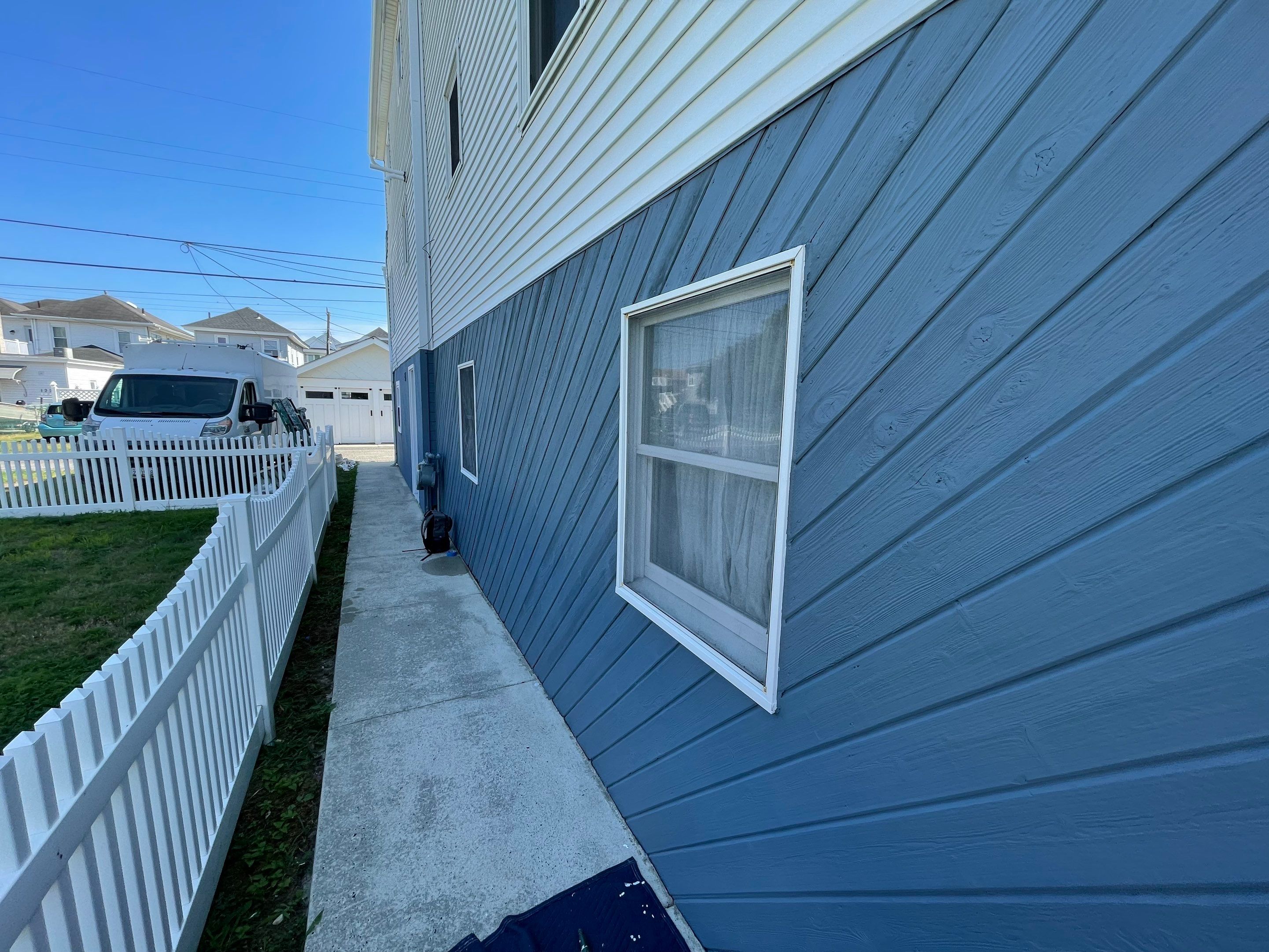Blue Beach House Exterior Painting in OCNJ by Davis Painting Llc 