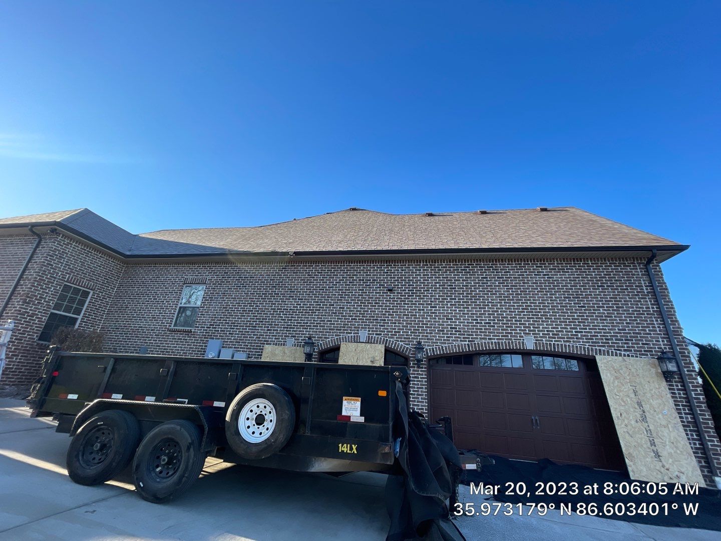 Roof replacement paid for by USAA - Duration shingles in Teak by Undersun Roofing 