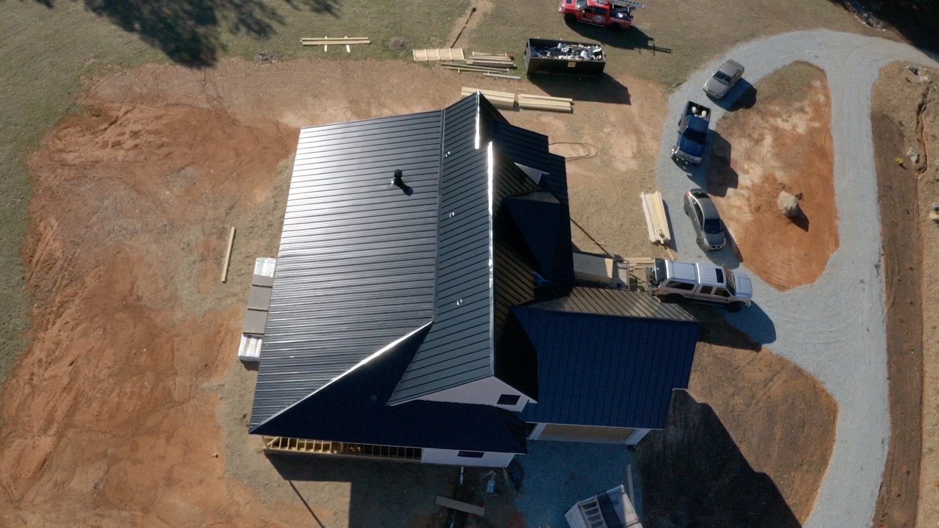 Custom Home Metal Roof Installation by Just In Time Roofing and Restoration