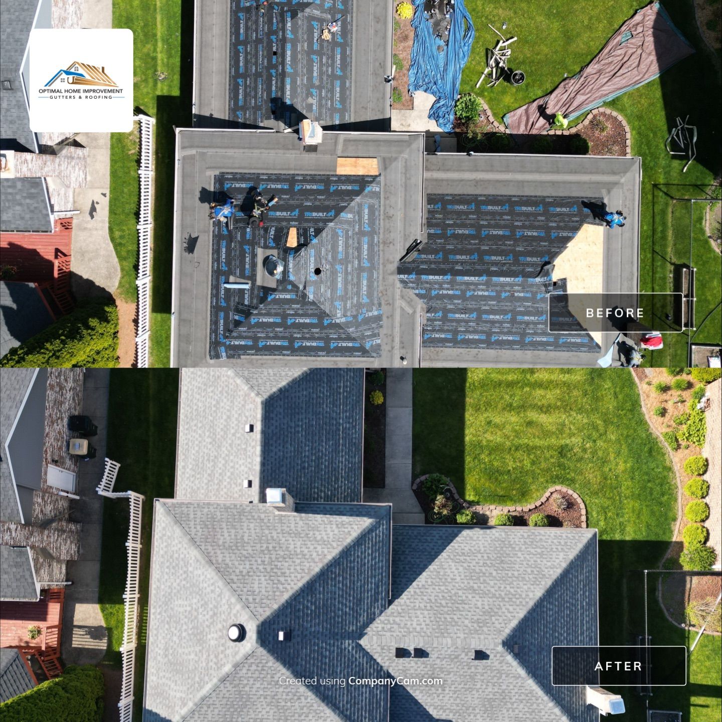 Roof, gutters and siding by Optimal Home Improvement 