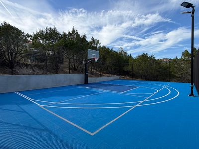 Custom Backyard Basketball Court