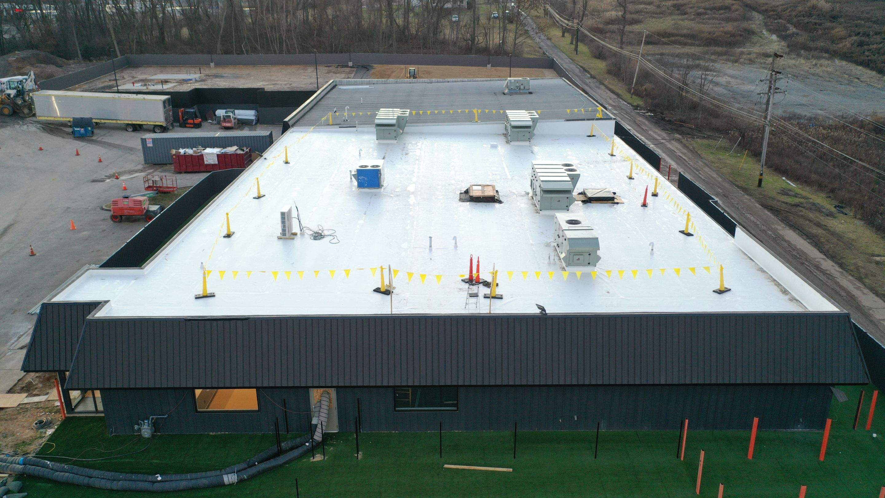 Commercial Roofing Installation using GAF TPO by All Site Roofing