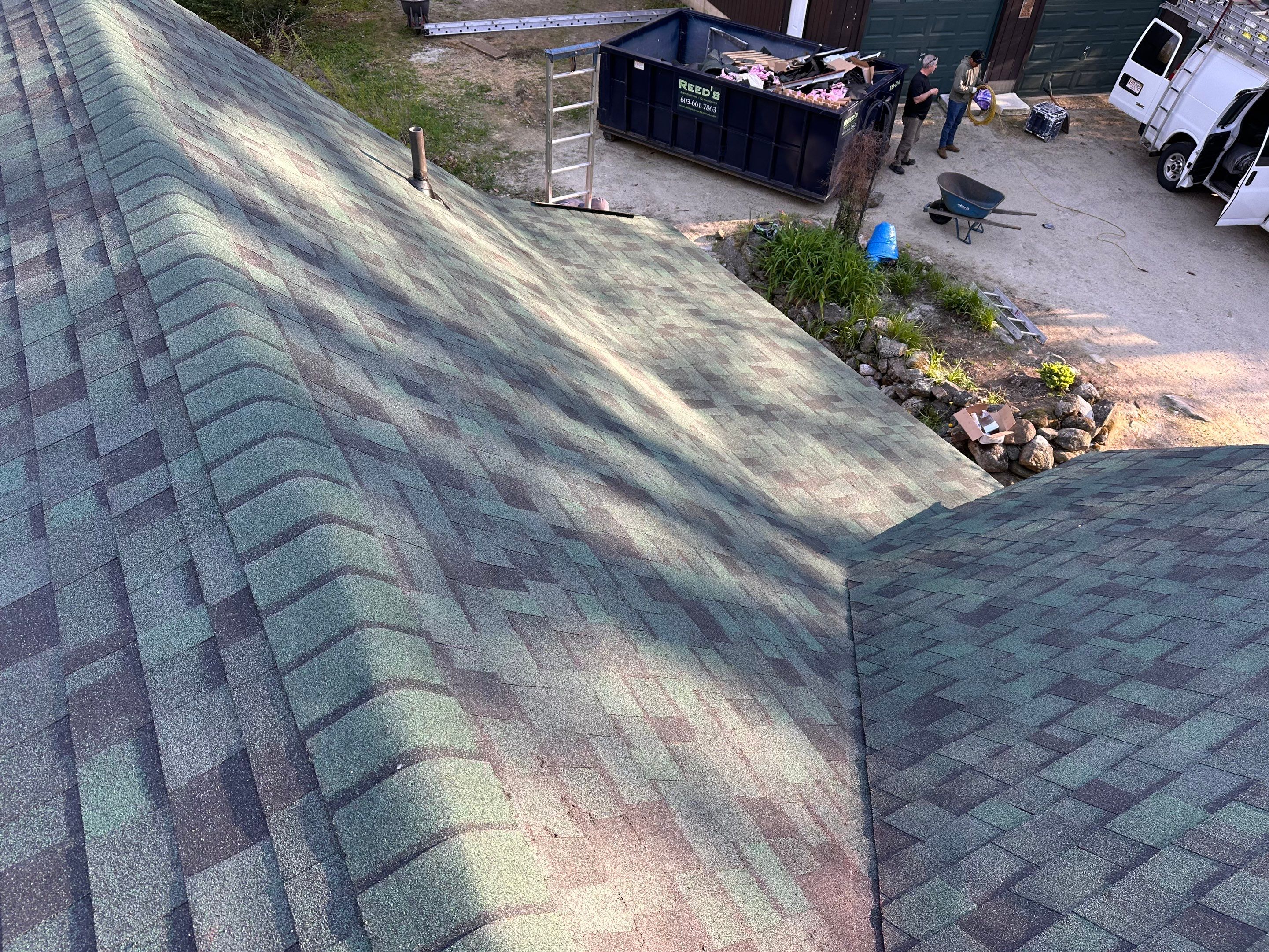 Green Architectural Asphalt Shingle Roof Replacement in Epsom by Tall pine roofing