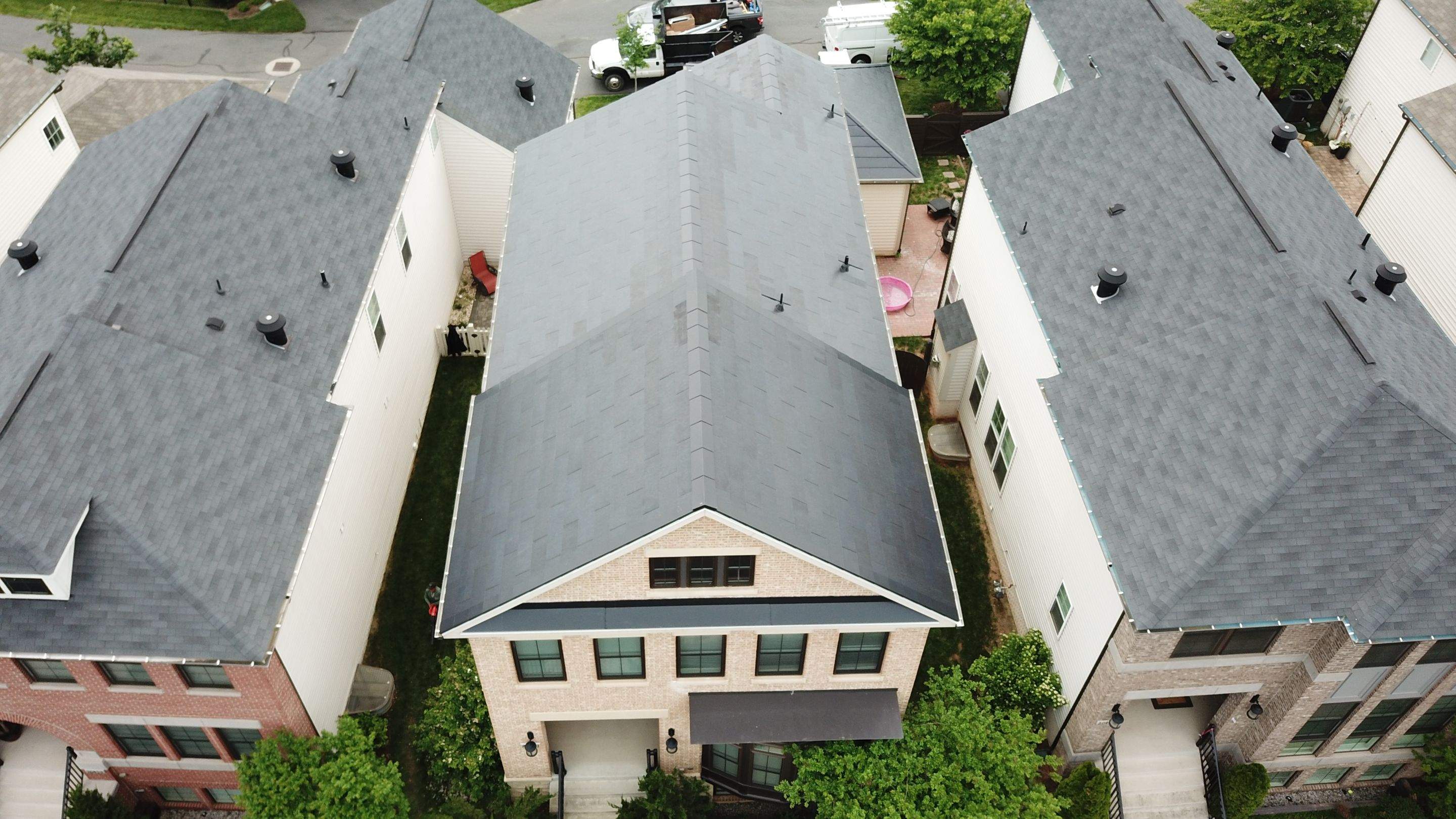 Tesla Solar Roof using Tesla Solar Roof V3 tiles by American Home Contractors
