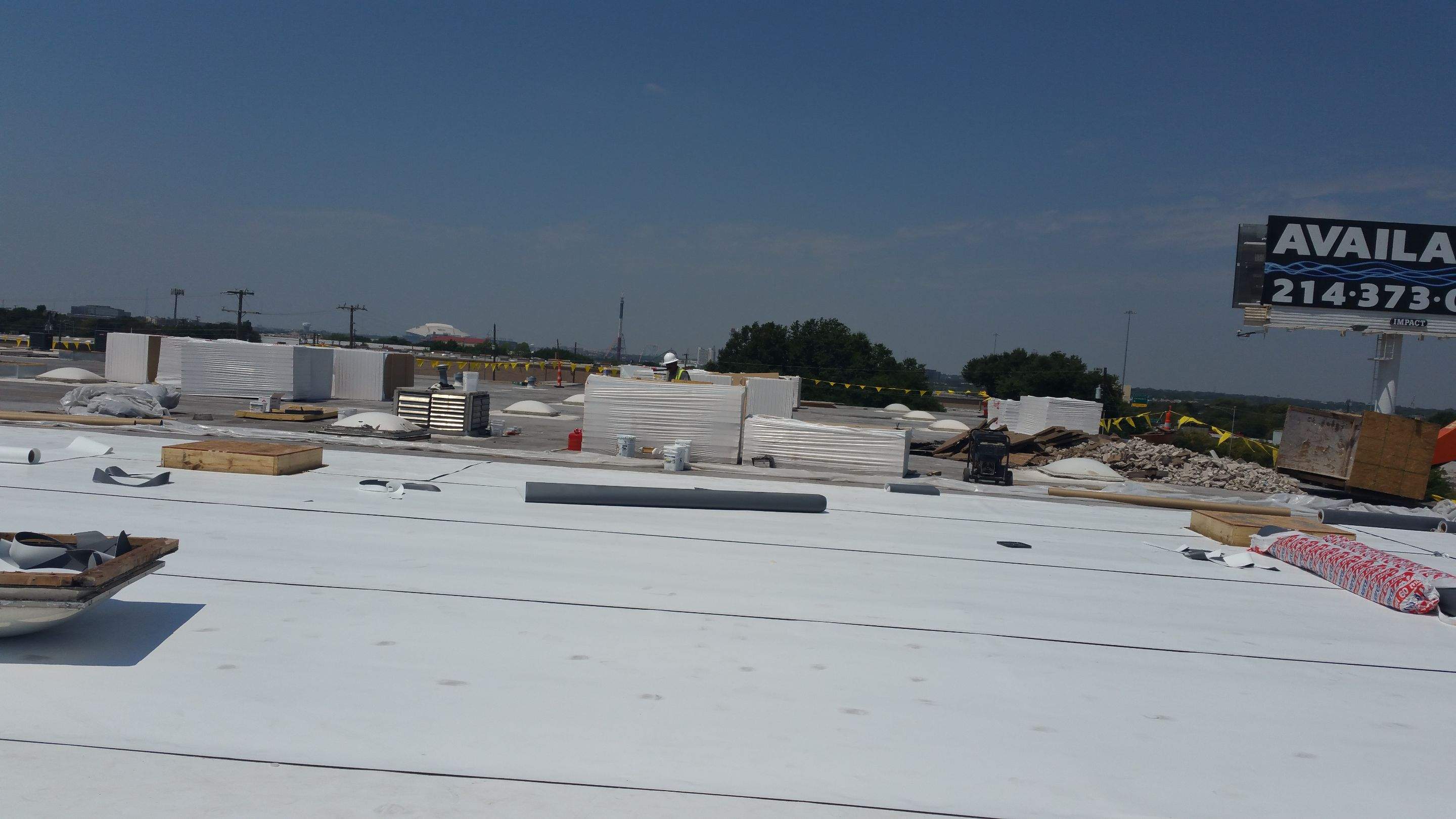 Massive Storm Damage Project - Factory in Arlington by First United Roofing & Construction