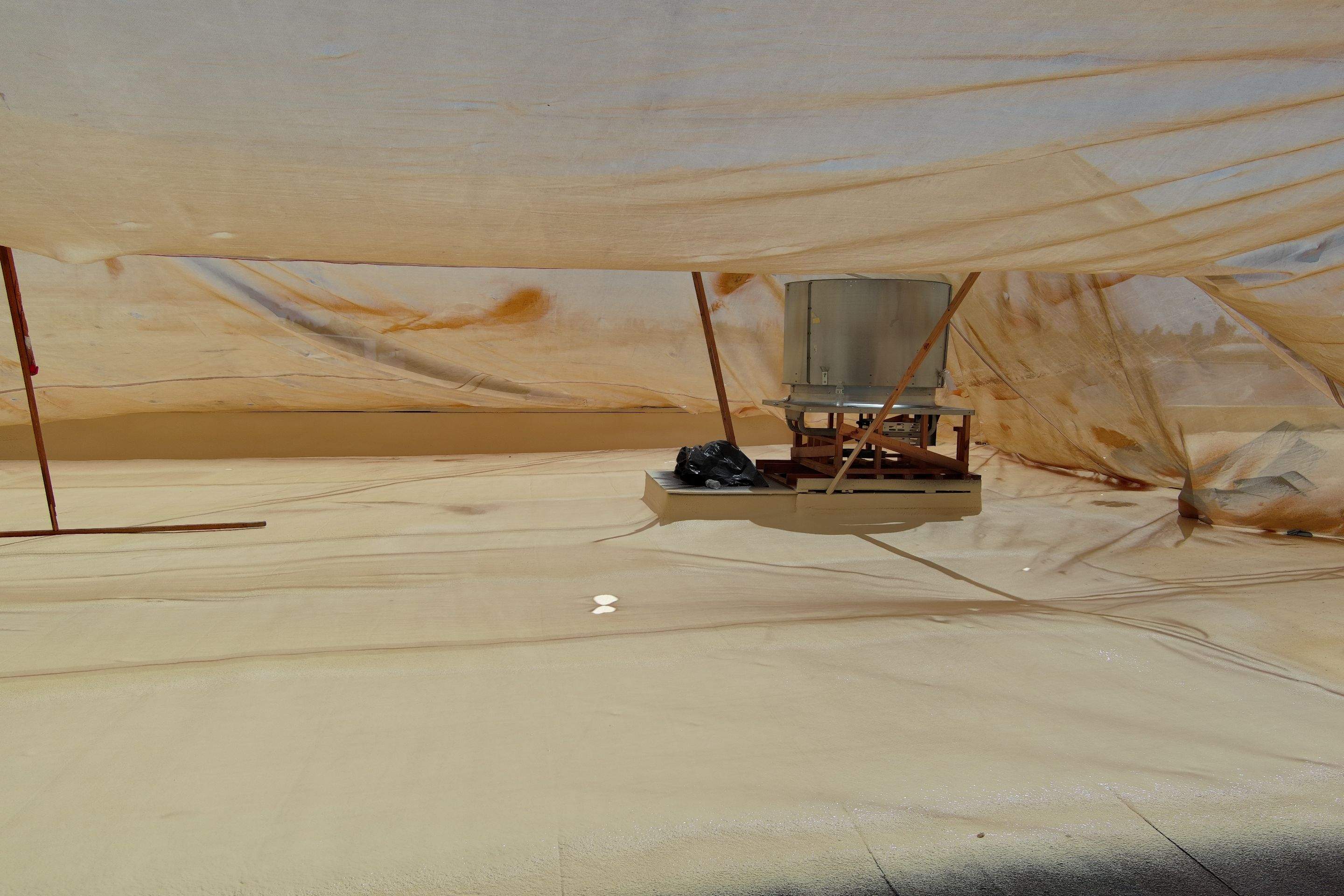 Pro Farms Spray foam roofing project by Straight Edge Roofing Inc