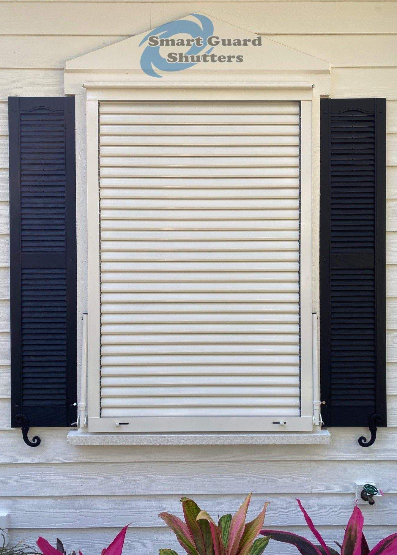Impact Bahamas in Signal White by Smart Guard Shutters