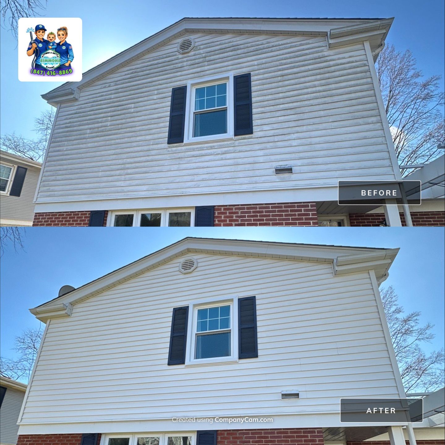Project in Glenview by Simmons Power & Soft Washing