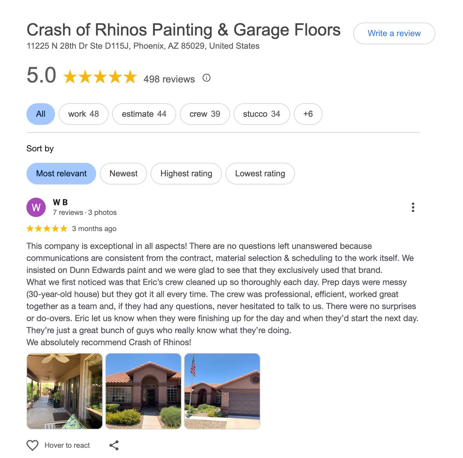 Exterior Painting - Chandler by Crash of Rhinos Painting & Garage Floors