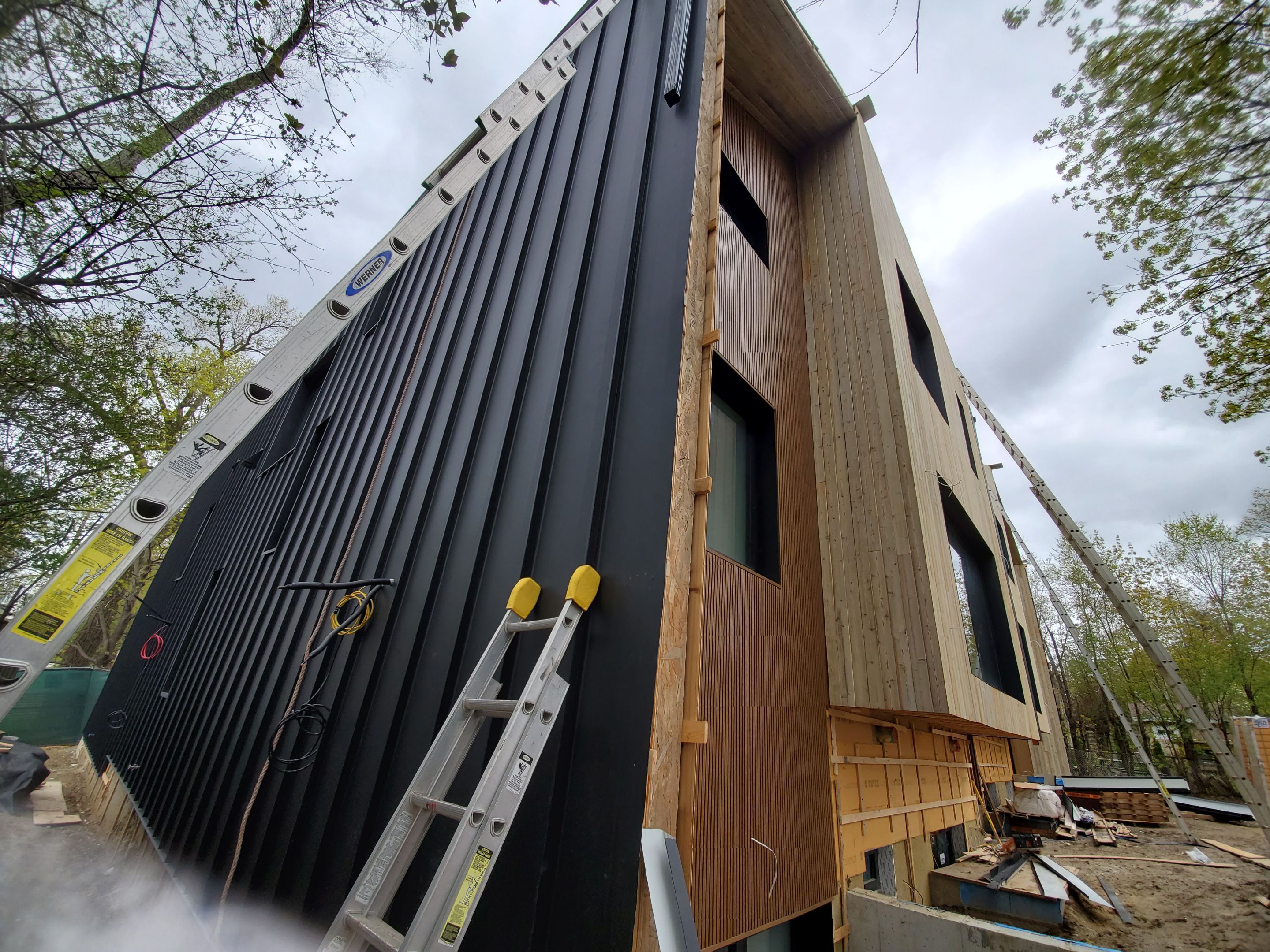 New Home Construction using 16" Standing Seam Panels by Jay Carter Roofing & Sheet Metal