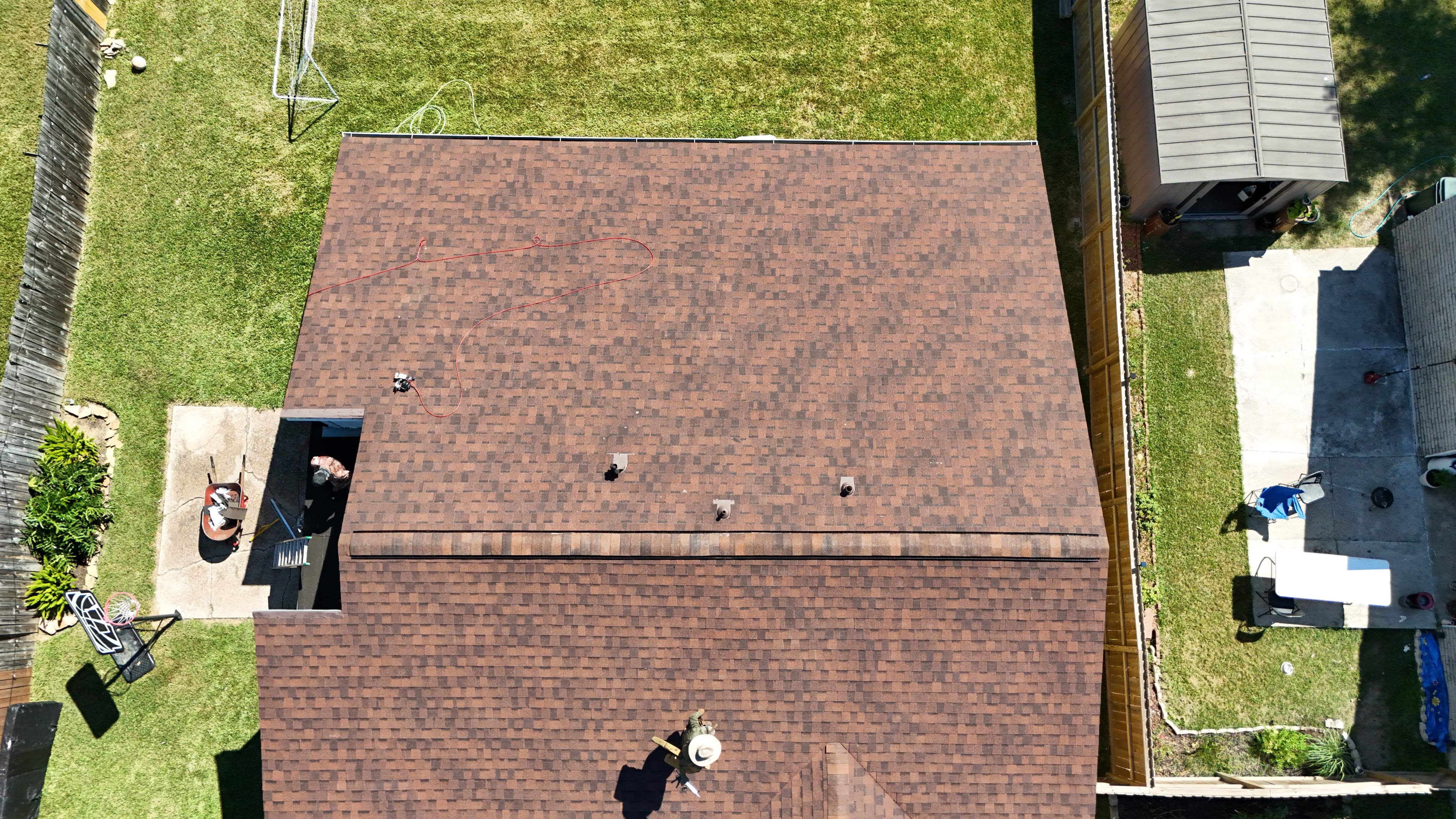 Cedar-Brown Shingle Roof Replacement — East Houston, TX by PL Roofing & SB Roofing, LLC.