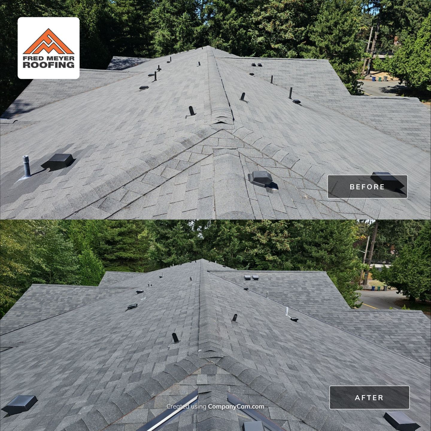 Roof Project in Kirkland by Fred Meyer Roofing