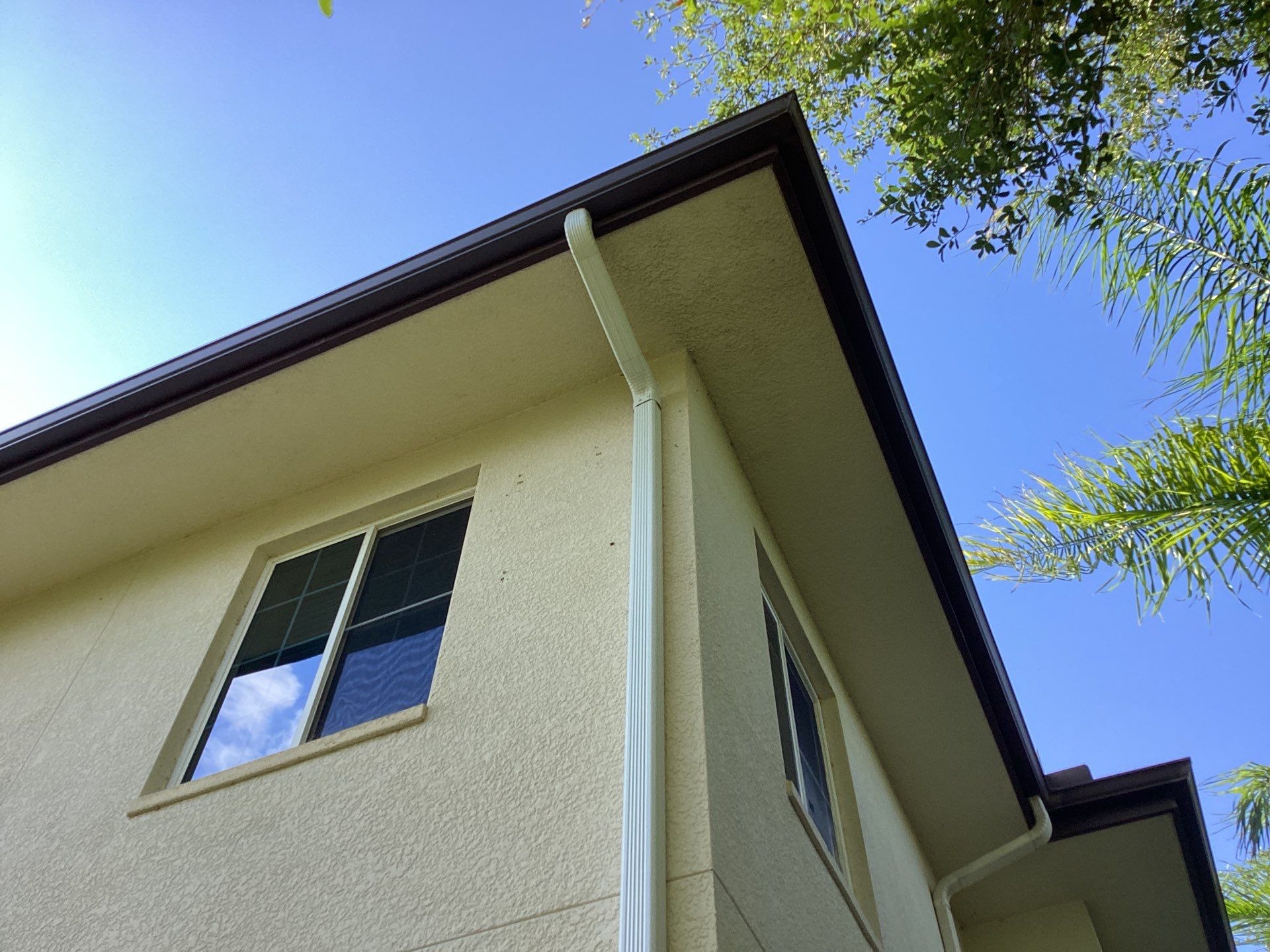 Musket Brown Seamless Gutters using Musket Brown Seamless Gutters in Capen Coral FL by Gutter Professors