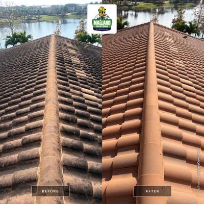 Barrel Tile Roof Cleaning