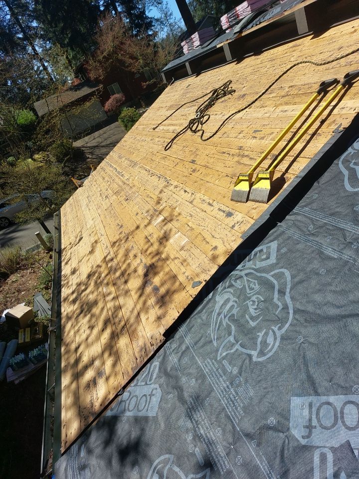 Residential Roofing Installation using Owens Corning Duration Designer Shingles in 'Bourbon'  by BEST Roofing & Waterproofing