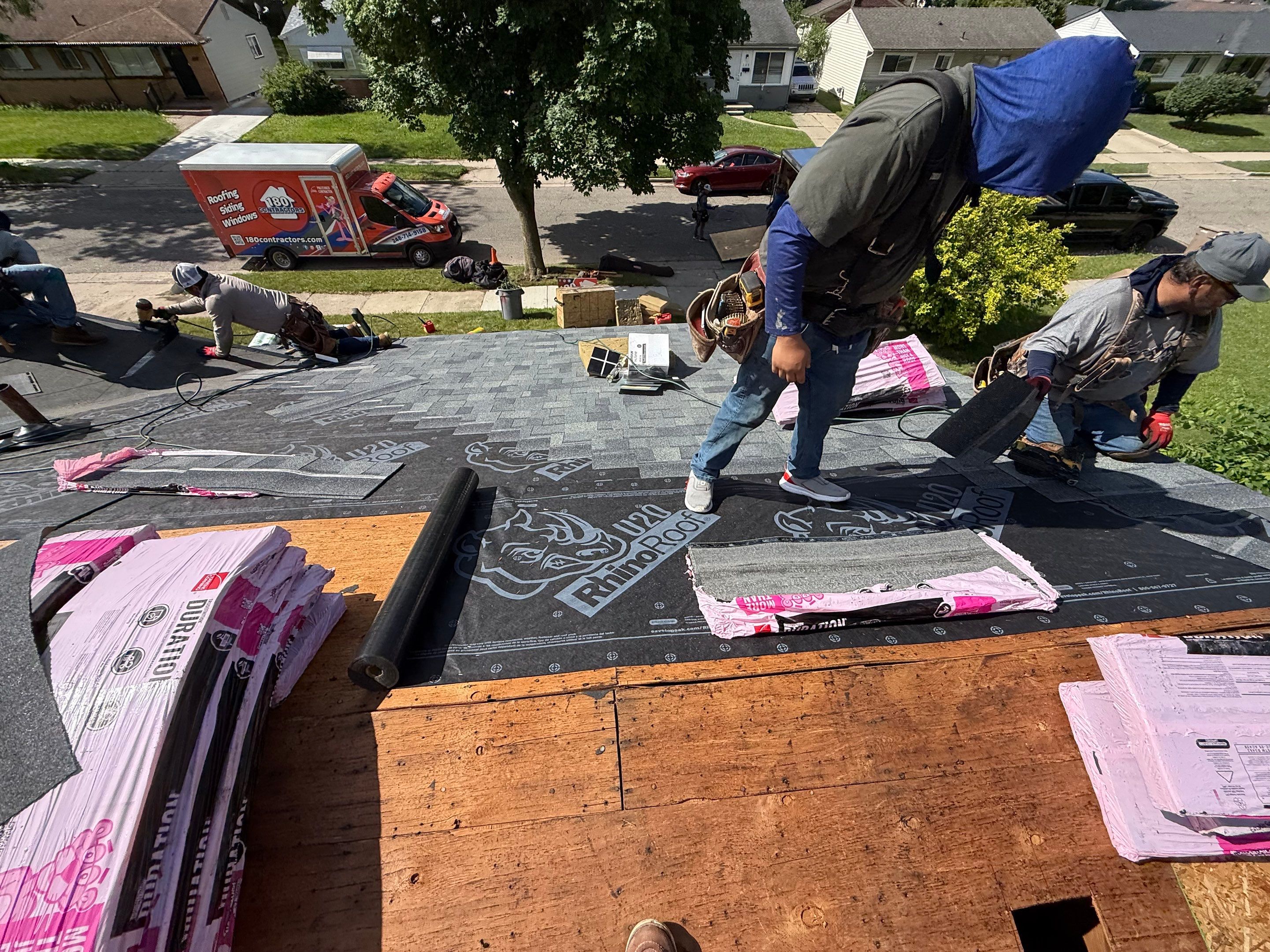 Roof Replacement using Owens Corning Tru Definitions by 180 Contractors