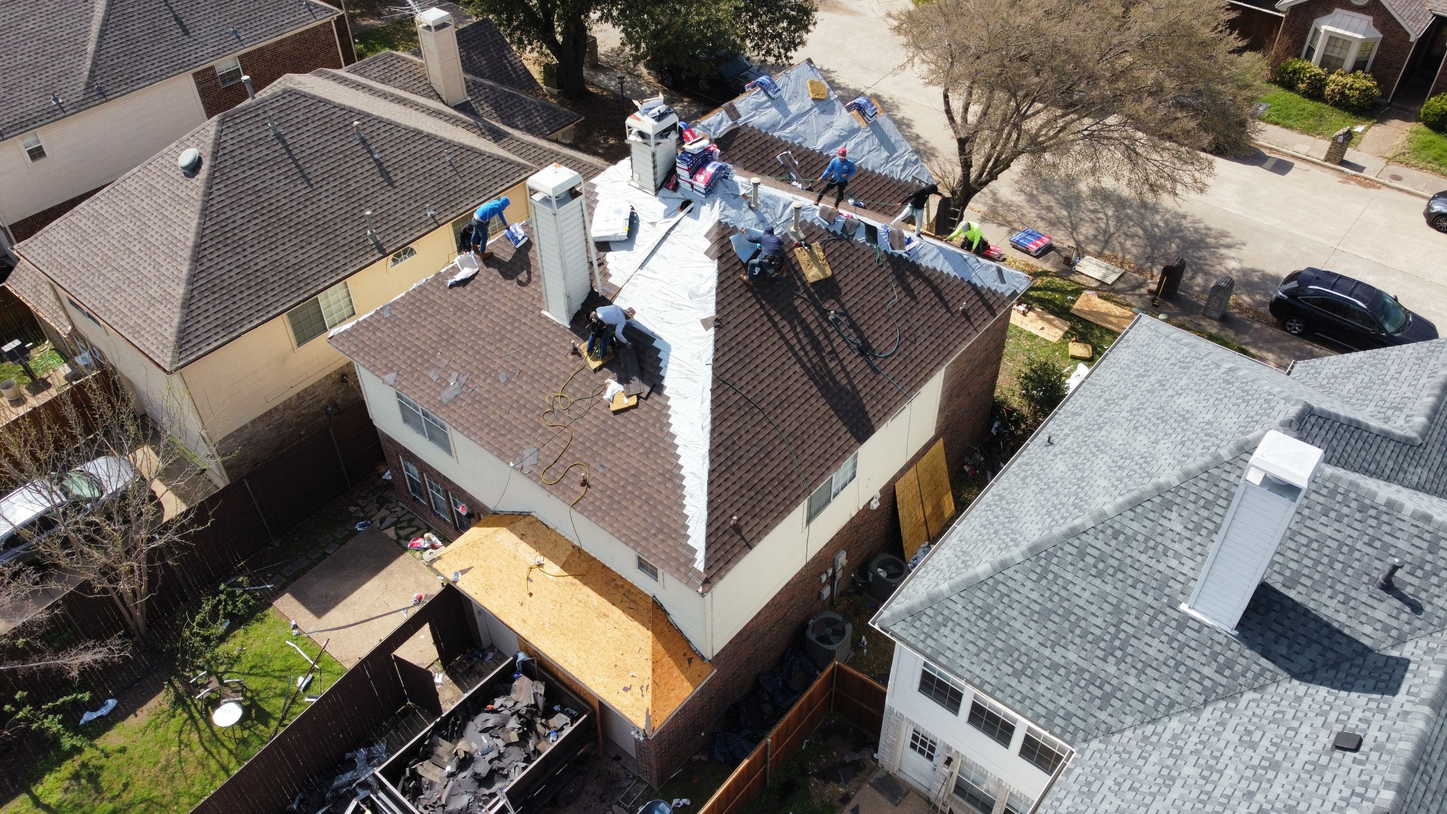 Project in Dallas by Zeus Exteriors