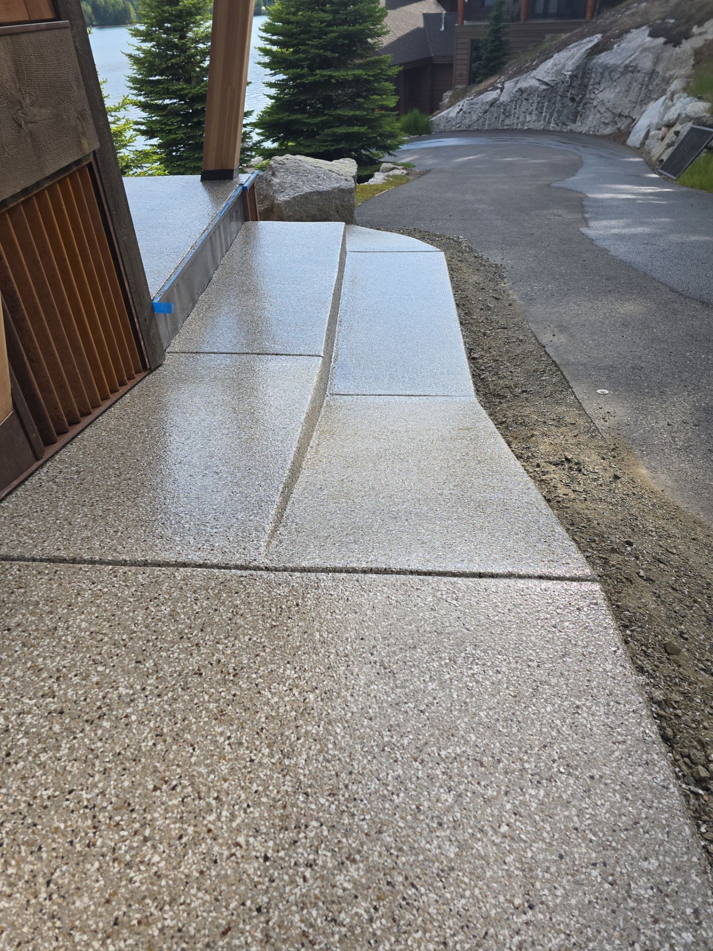 Garage Transformation using Pebble Beach by Croc Coatings, LLC