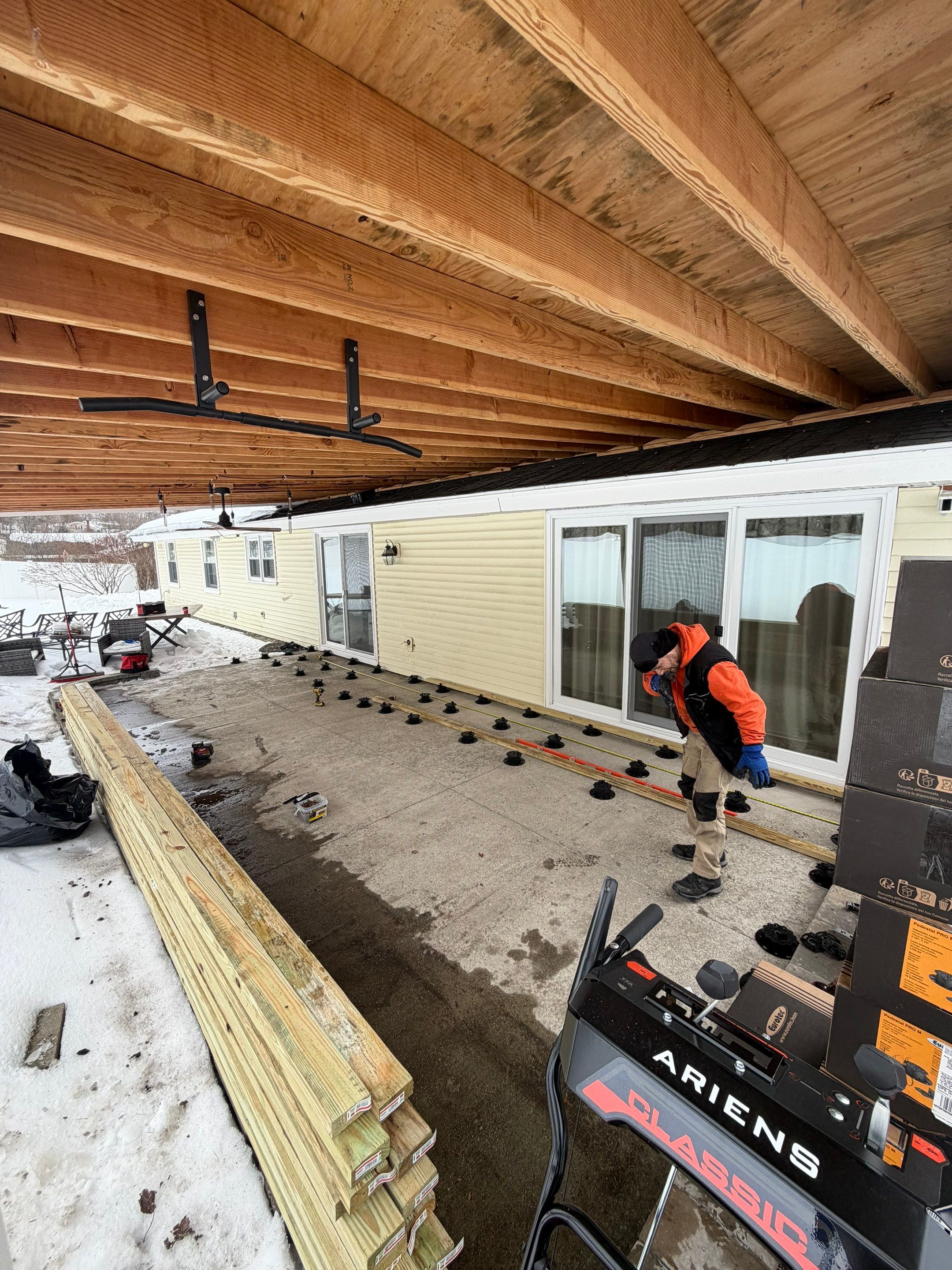 Composite Deck Installation in Hudson by UBrothers Construction