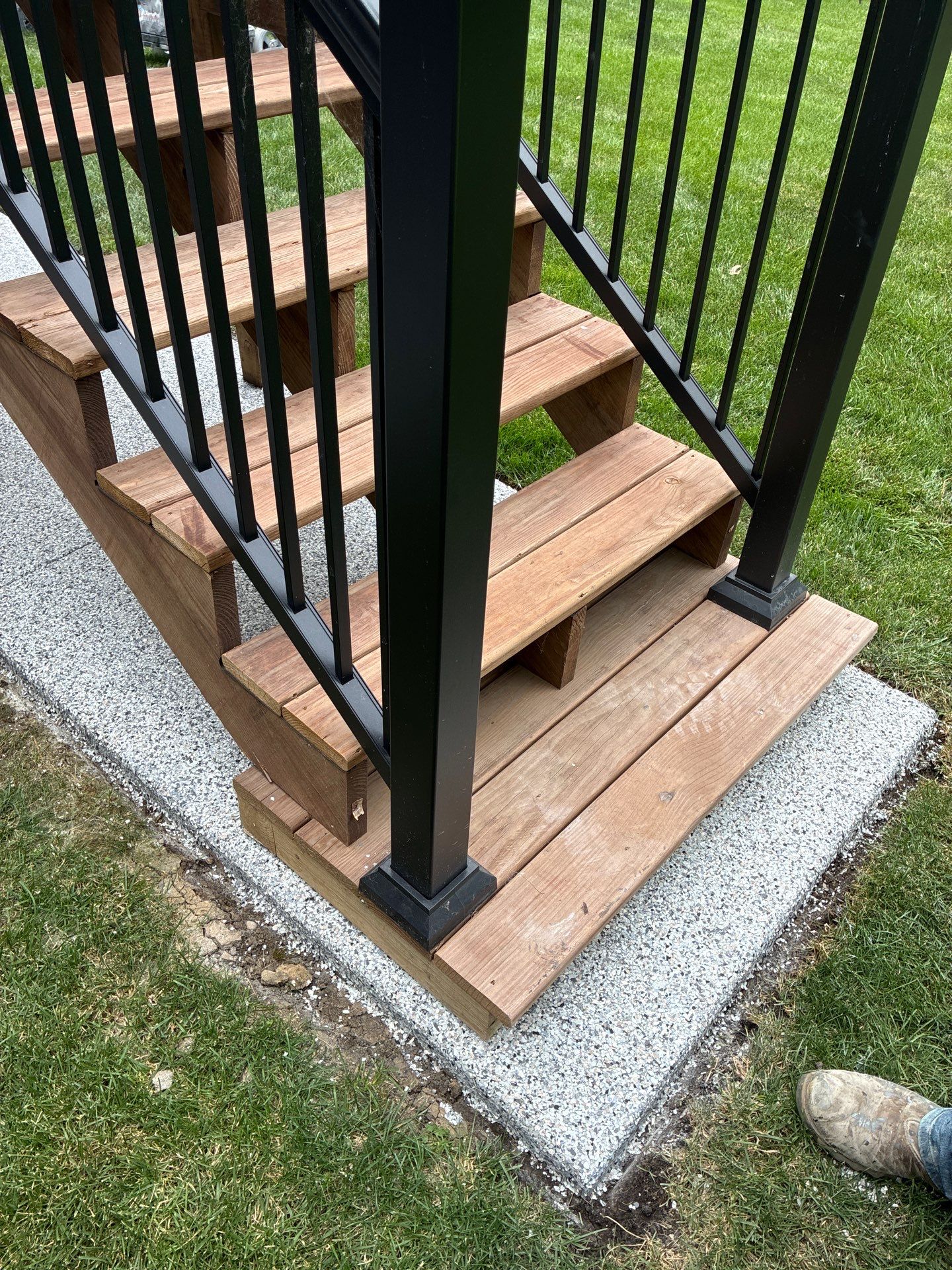 Patio Concrete Coating for West Des Moines Patio and Landing by Revival Concrete Coatings