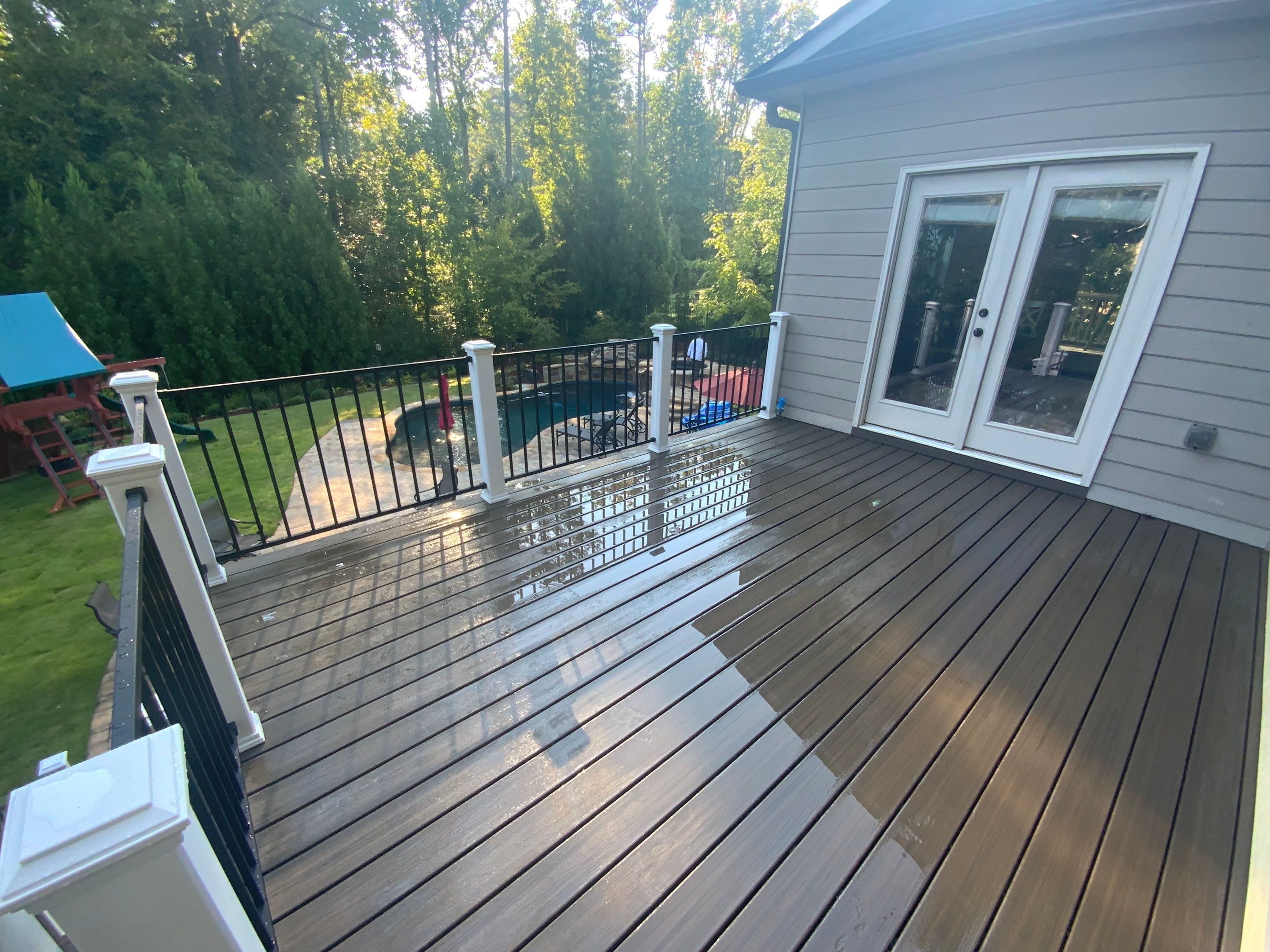 Composite Decking Installation and Porch Screening in Marietta by Swift Home Renovations