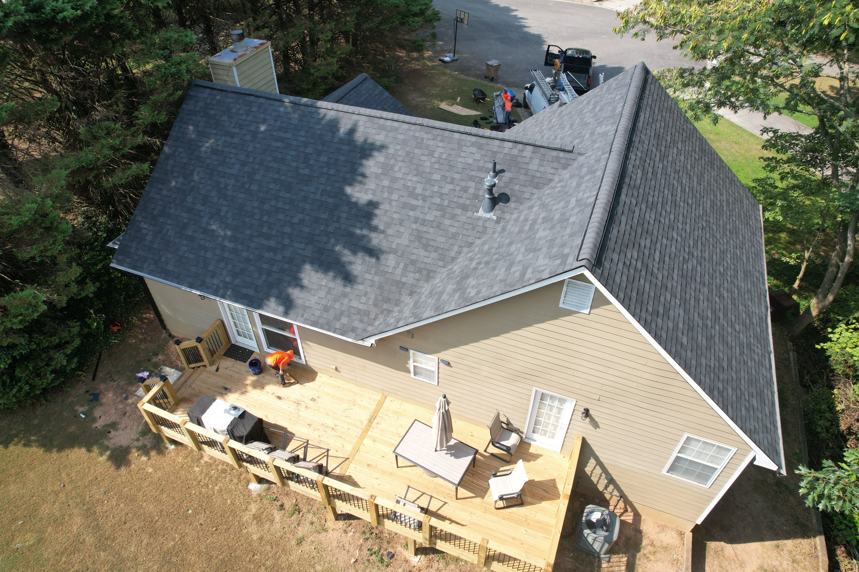 Residential Roof Replacement using Owens Corning Onyx Black by Inspector Roofing and Restoration