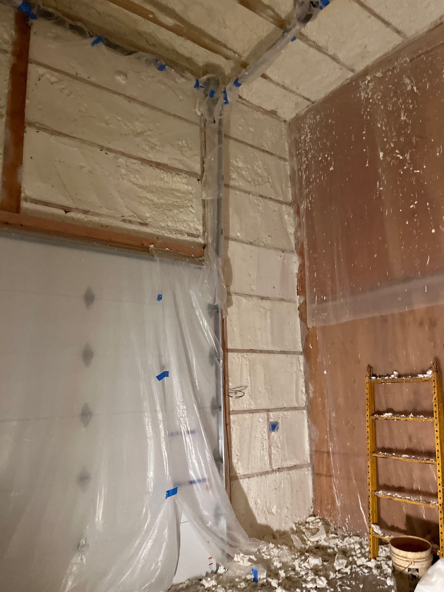 Open Cell Spray Foam to a Pole Barn by NYS Foam & Energy