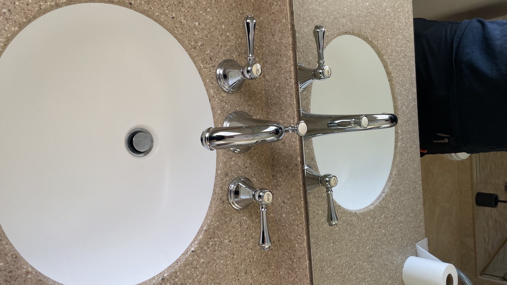 Bathroom Remodel using Customer Supplied Faucets by Stake Plumbing and Heating