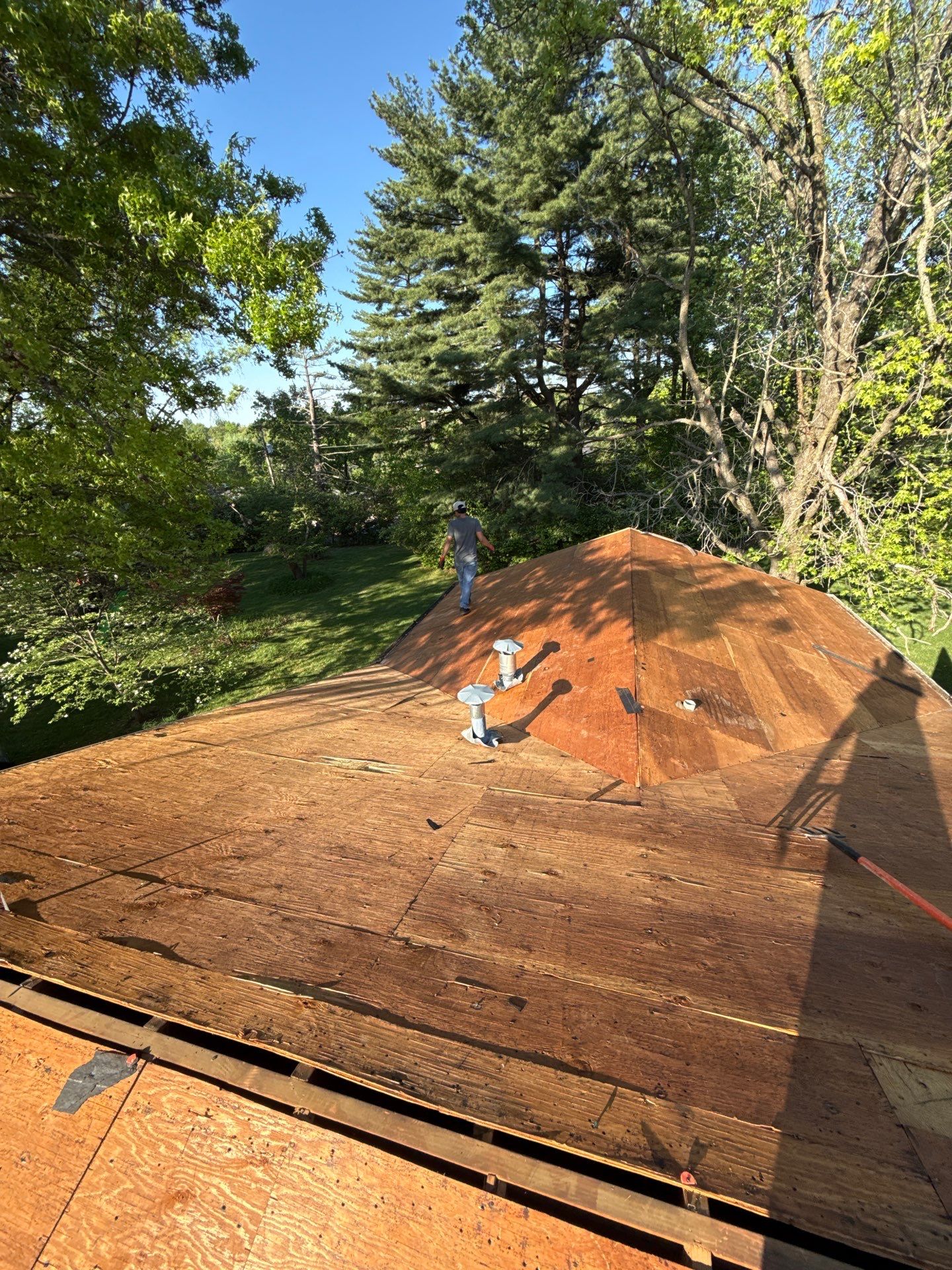 Architectural Shingle Roof Installation and Decking Replacement in Chesterfield by Acute Roofing And Exteriors 