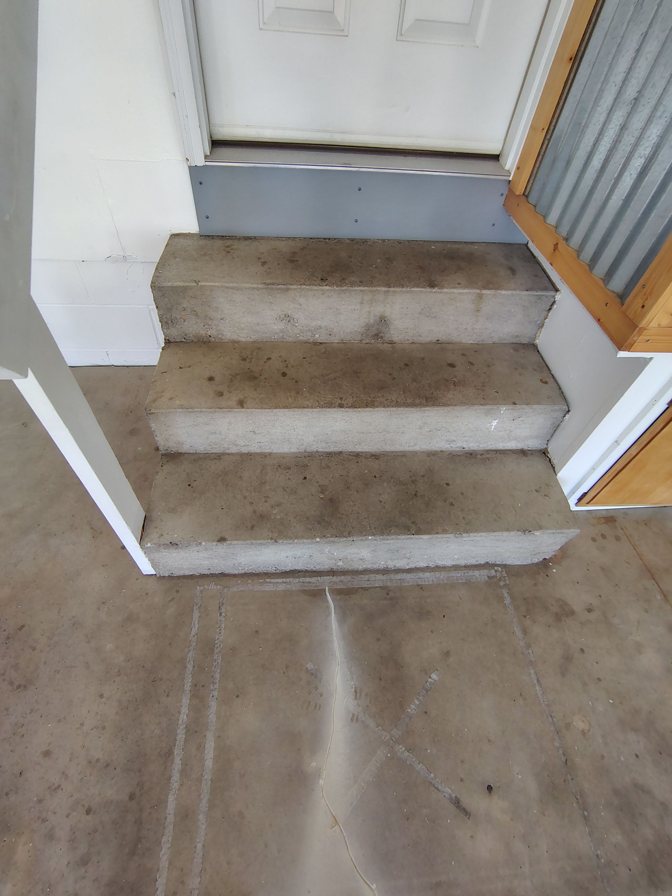 Multi-Colored Flake Epoxy Garage Floor Coating and Crack Repair by Select Painting, Coatings & Garage Cabinets