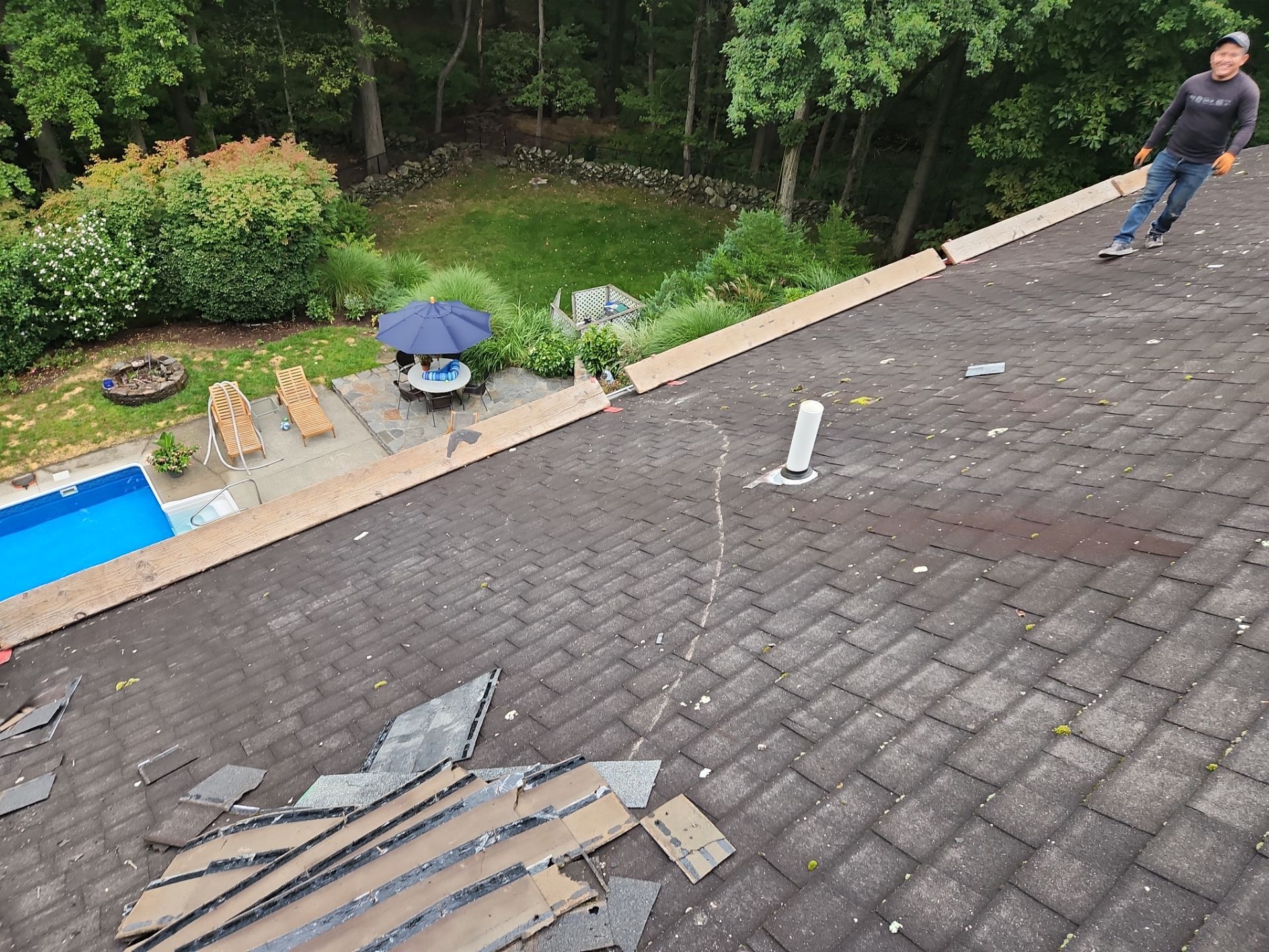 Residential Roofing Installation using Owens Corning TruDefinition Duration - Estate Gray by A Plus Exterior
