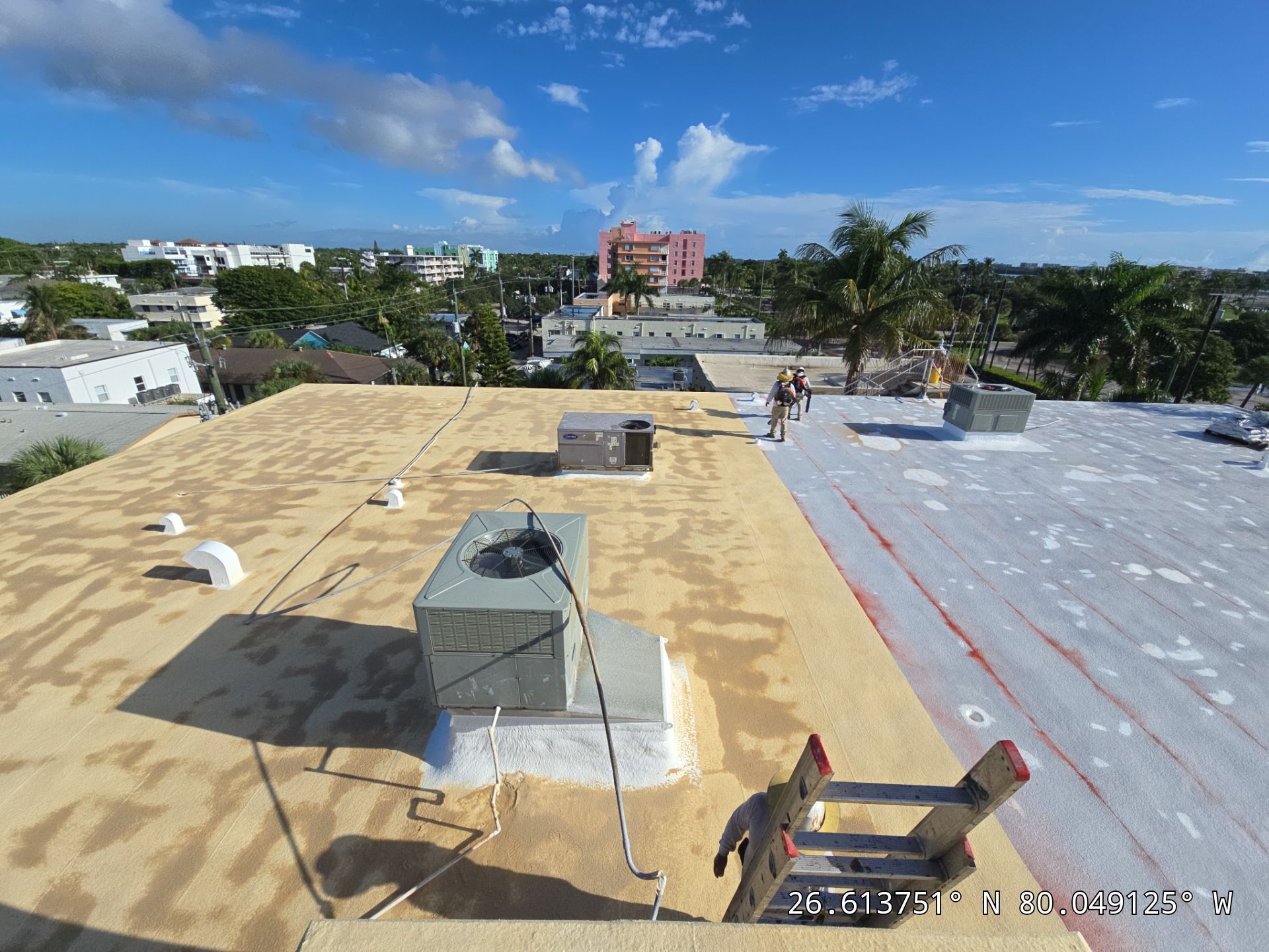 Commercial Roof Restoration for Lake Worth Beach Flat Roof Project by Roof King LLC