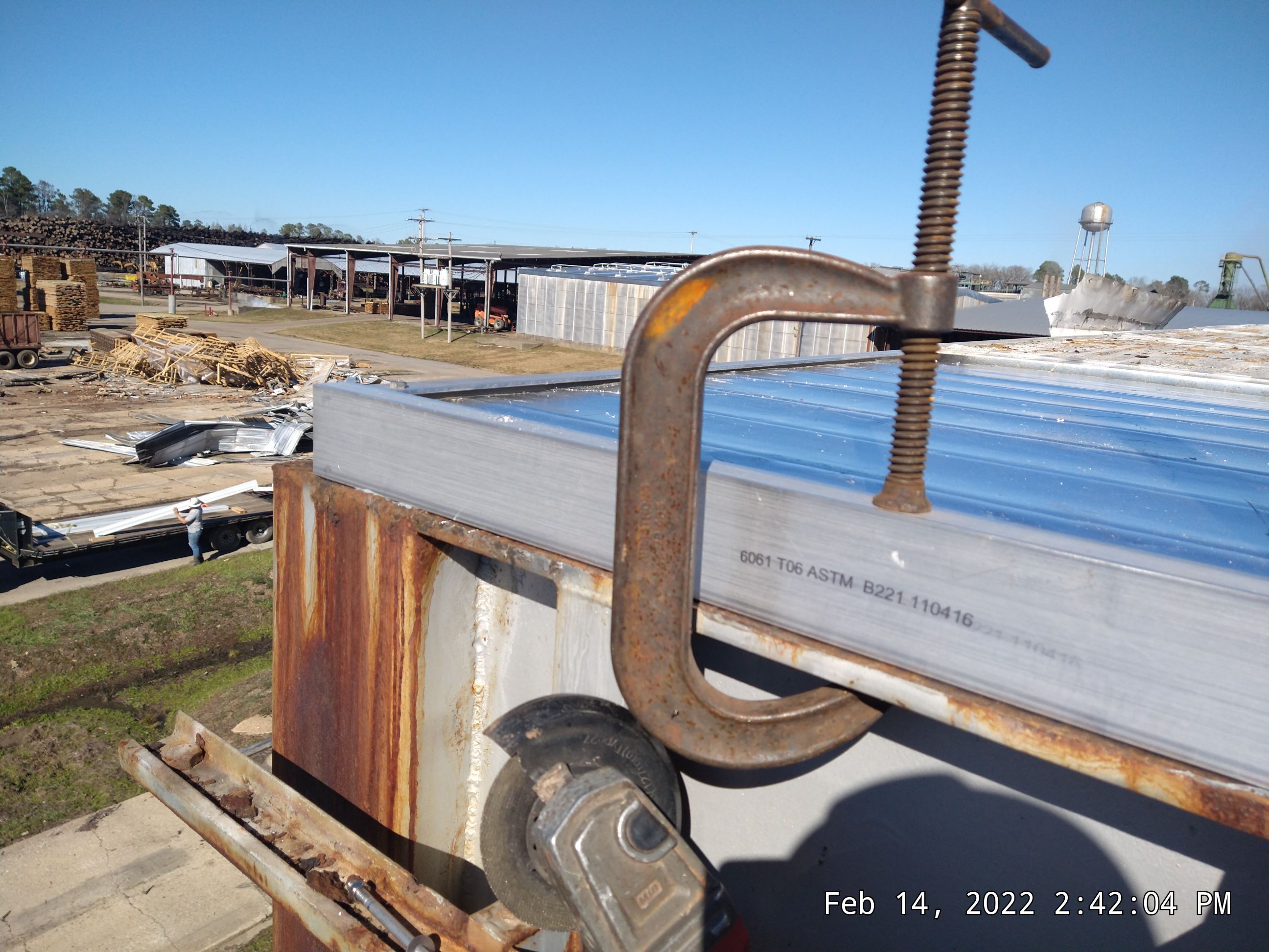 Commercial Roofing Installation using Aluminum Roofing panels by Hostetler Roofing