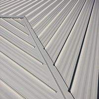 .032 Aluminum 1.5" Mechanical Seam Solar White  by Total Roofing System The Metal Roof Experts