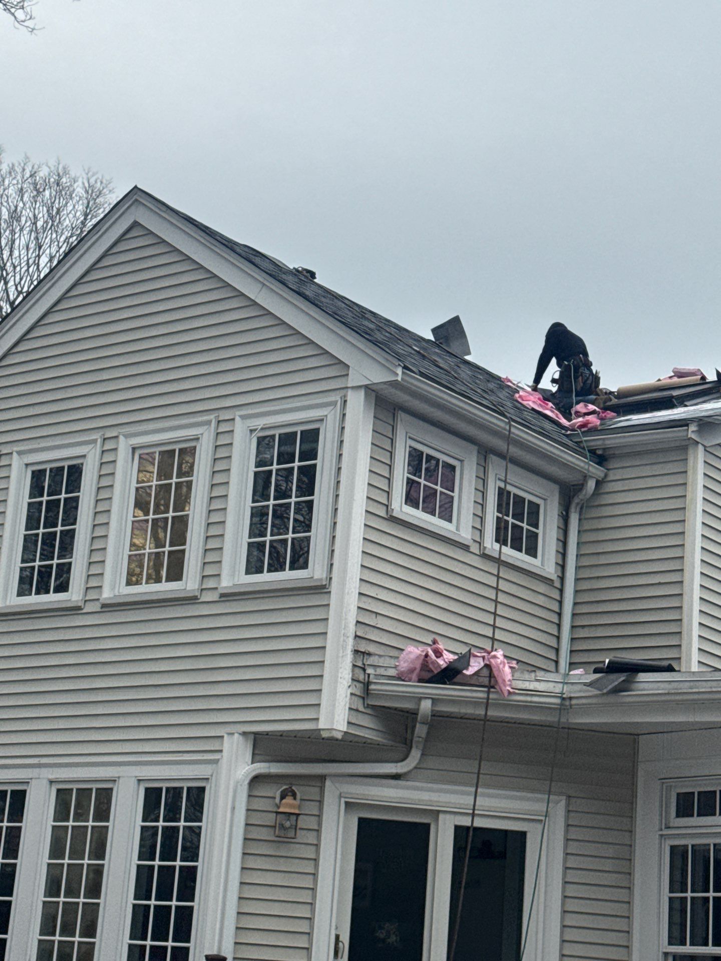 lFull Roof Replacement + Emergency Ice Dam Removal — Lexington, MA by Mighty Dog Roofing of Greater Middlesex County