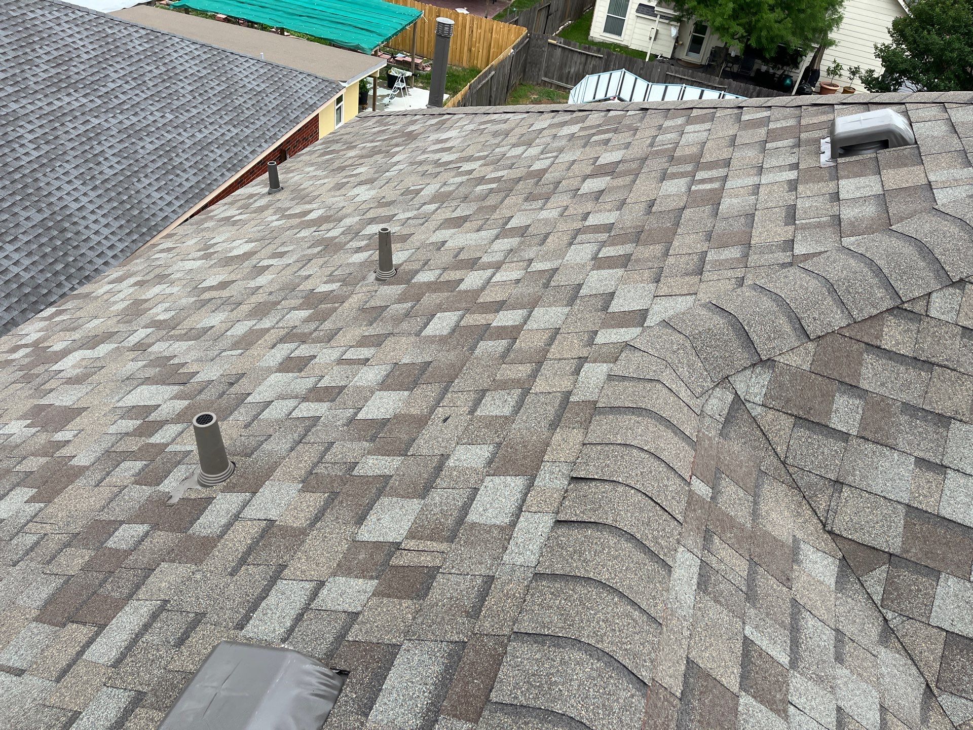 Residential Roofing Installation using Owen's Corning Duration (Lifetime) Shingles by Roof Repair Company