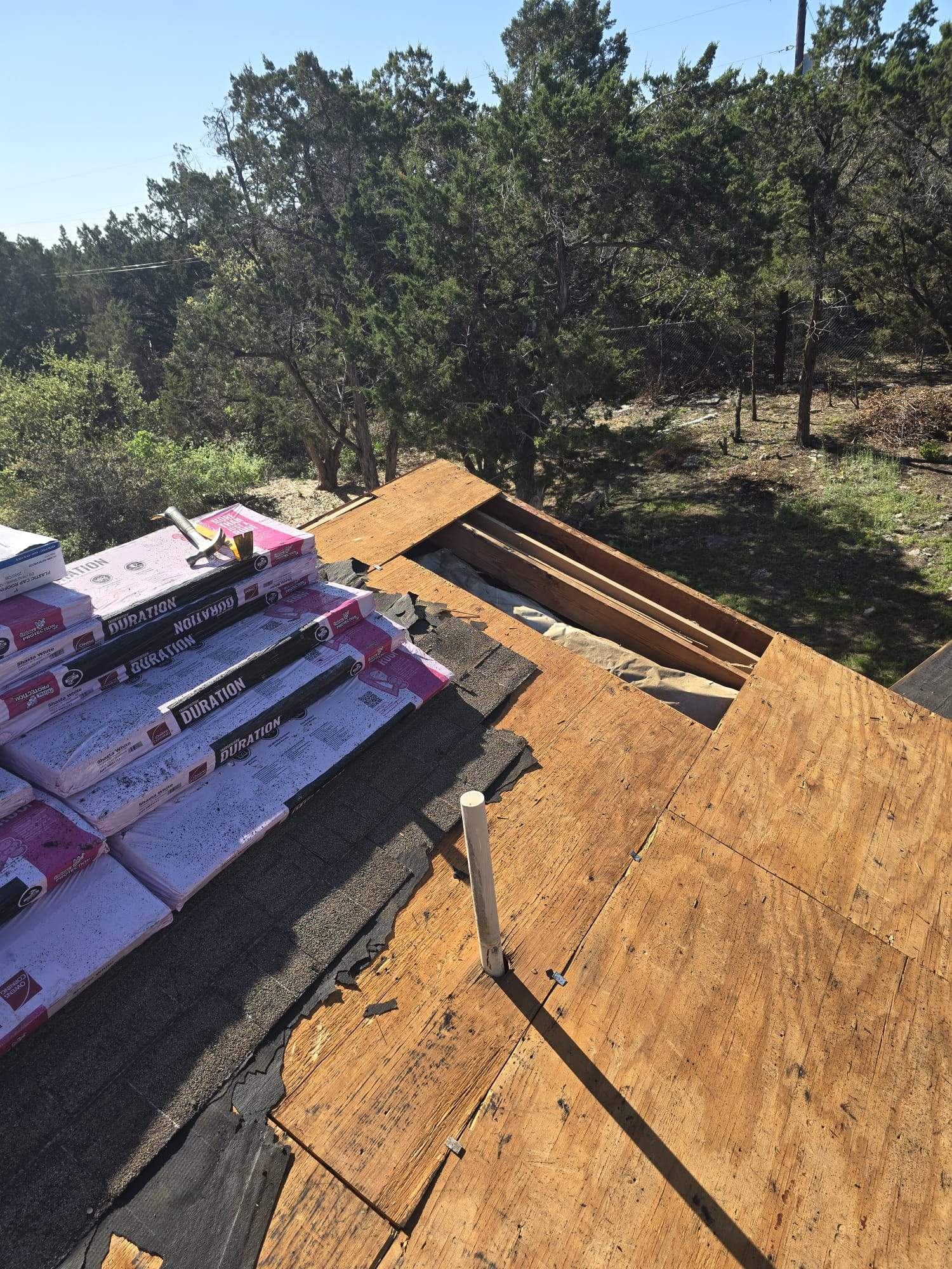 Leander Hail Damage Restoration and Architectural Shingle Roof Replacement by Caliber Restoration LLC