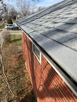 Completed gutter protection installation in Bellwood, IL 60104