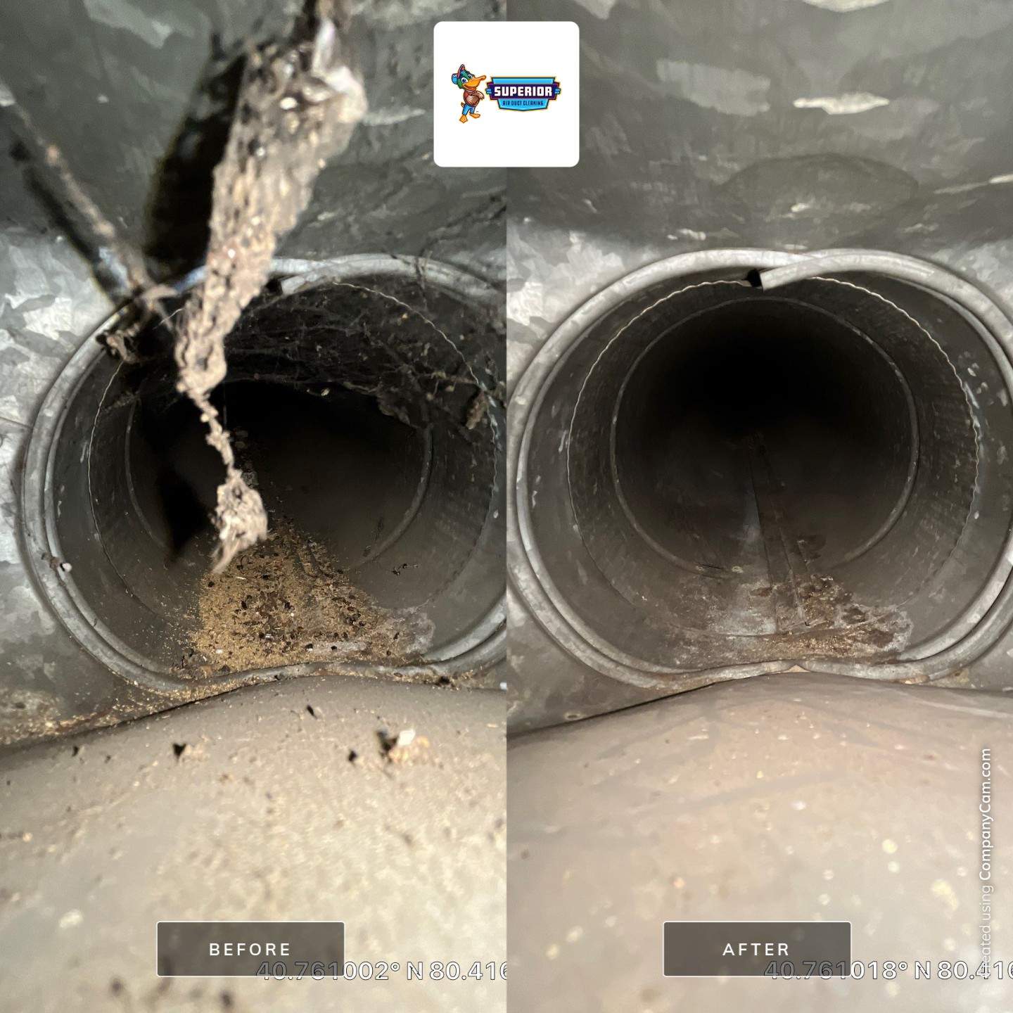 Air Duct Cleaning With a Vacuum Truck in Beaver Falls, PA by Superior Air Duct Cleaning