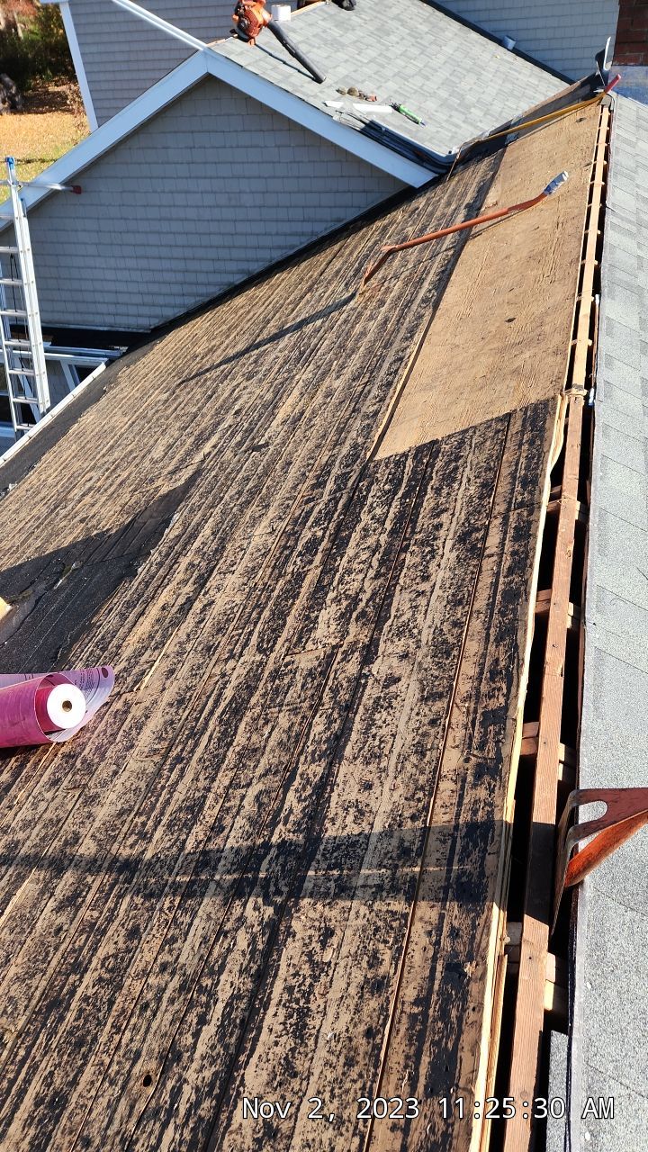 Residential Roofing Installation using Owens Corning TruDefinition Estate Gray by A Plus Exterior