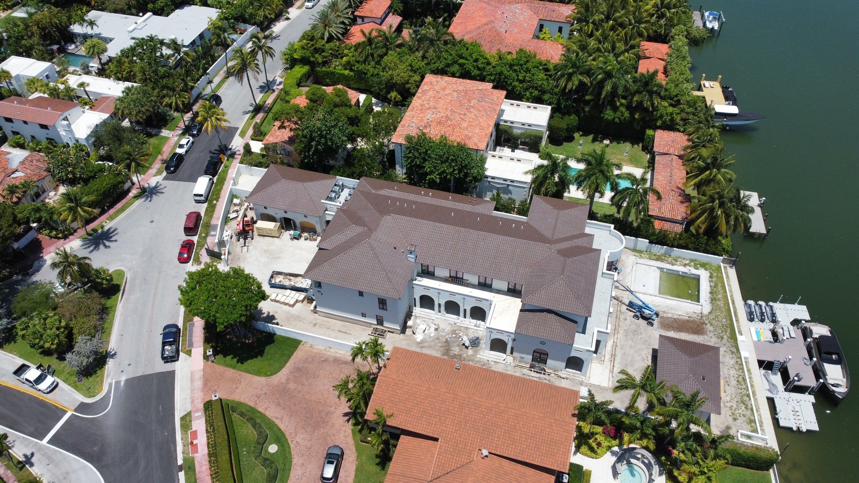 Santa Fe Clay Barrel tile, and Sika Waterproofing by BOB HILSON & CO INC