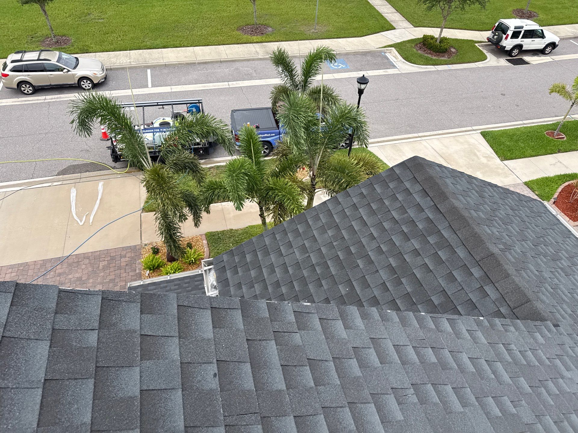 2-Story Asphalt Shingle Roof Cleaning & House Wash – Cypress Mill, Sun City Center, FL by Sunshine AquaWash