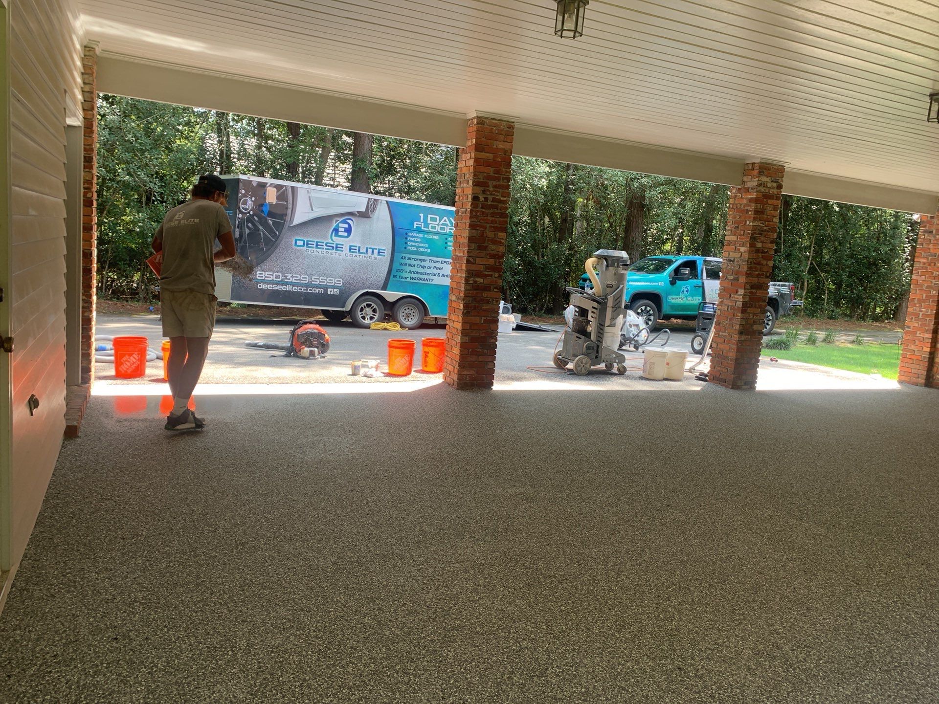 Silver Creek Carport by Deese Elite Concrete Coatings