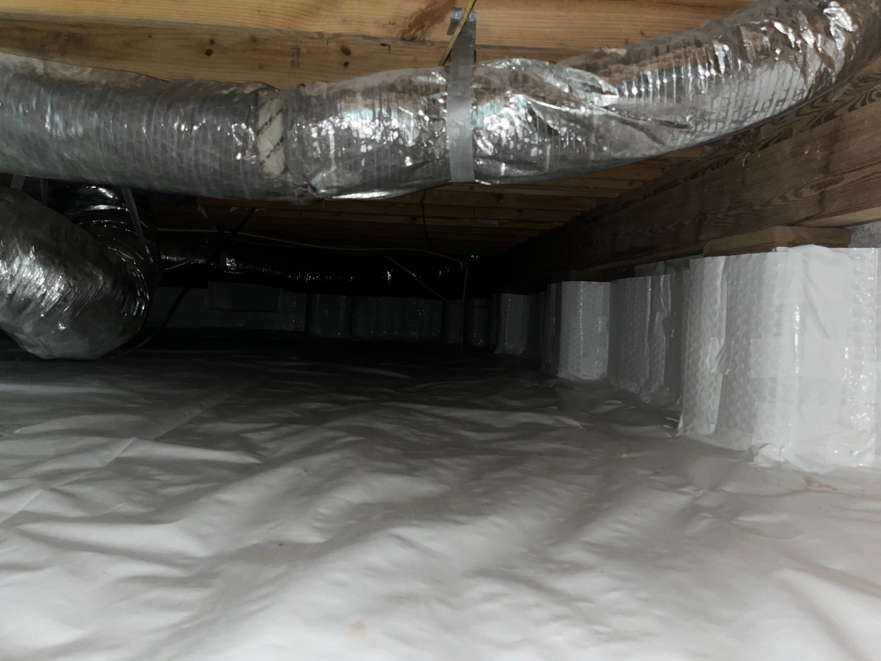Impact Choice Encapsulation with French Drain and Crawlspace Doors by Impact Crawlspace